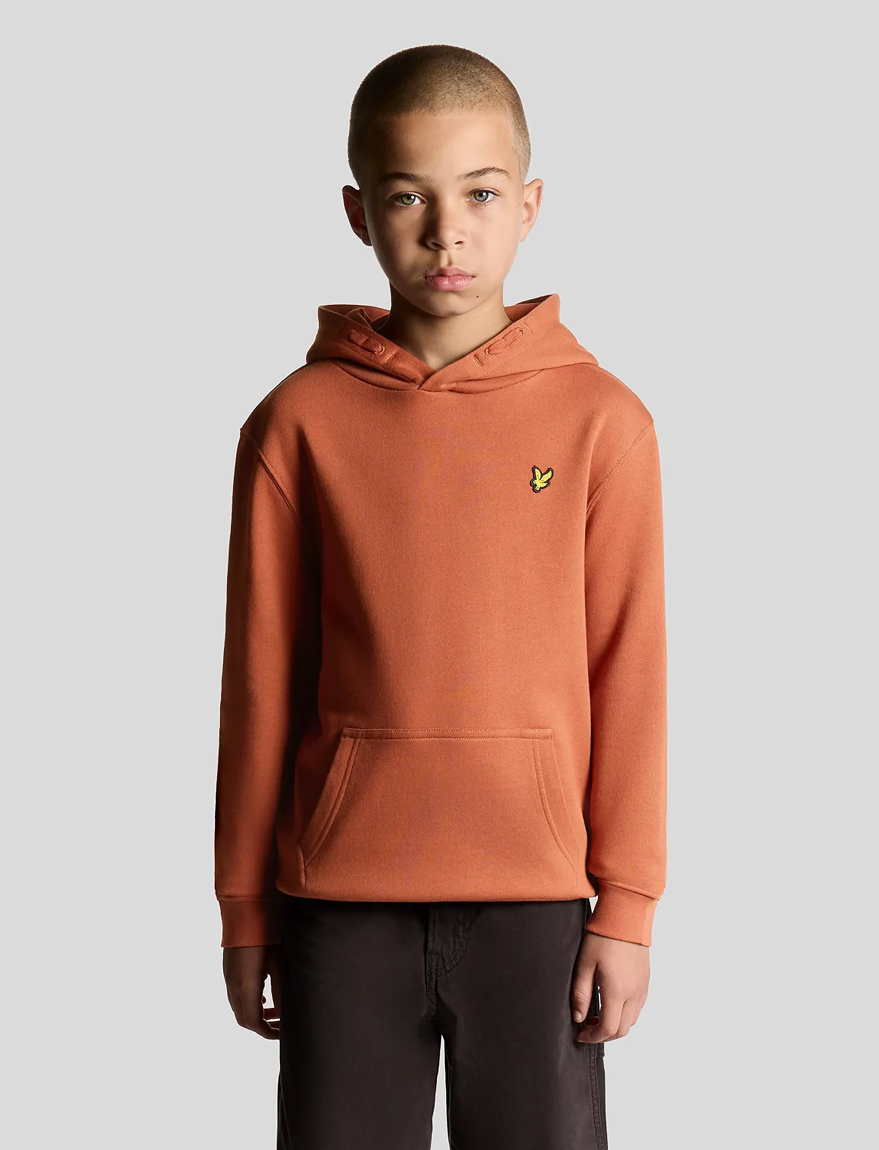 Lyle & Scott Pullover Hoodie, 164-170, Orange, Sweatshirts & Hættetrøjer > Hættetrøjer, Børn