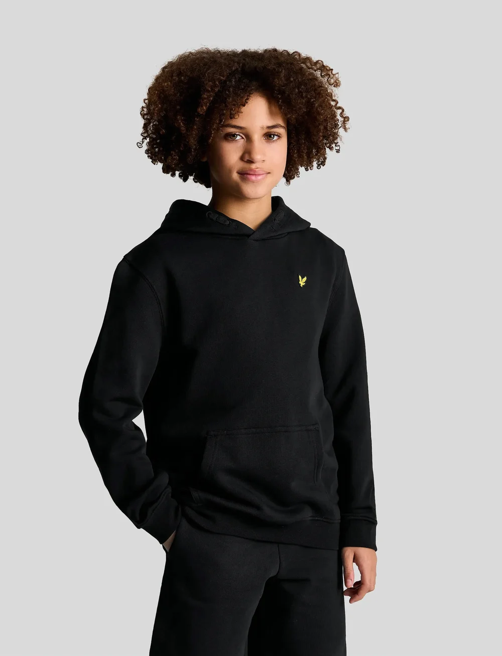 Lyle & Scott - Pullover Hoodie - hættetrøjer - z865 jet black - 0
