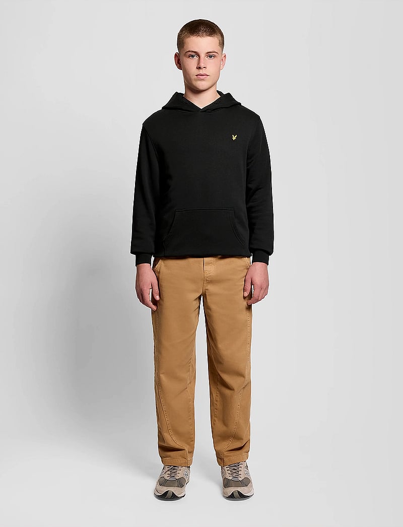 Lyle & Scott - Pullover Hoodie - hættetrøjer - z865 jet black - 3