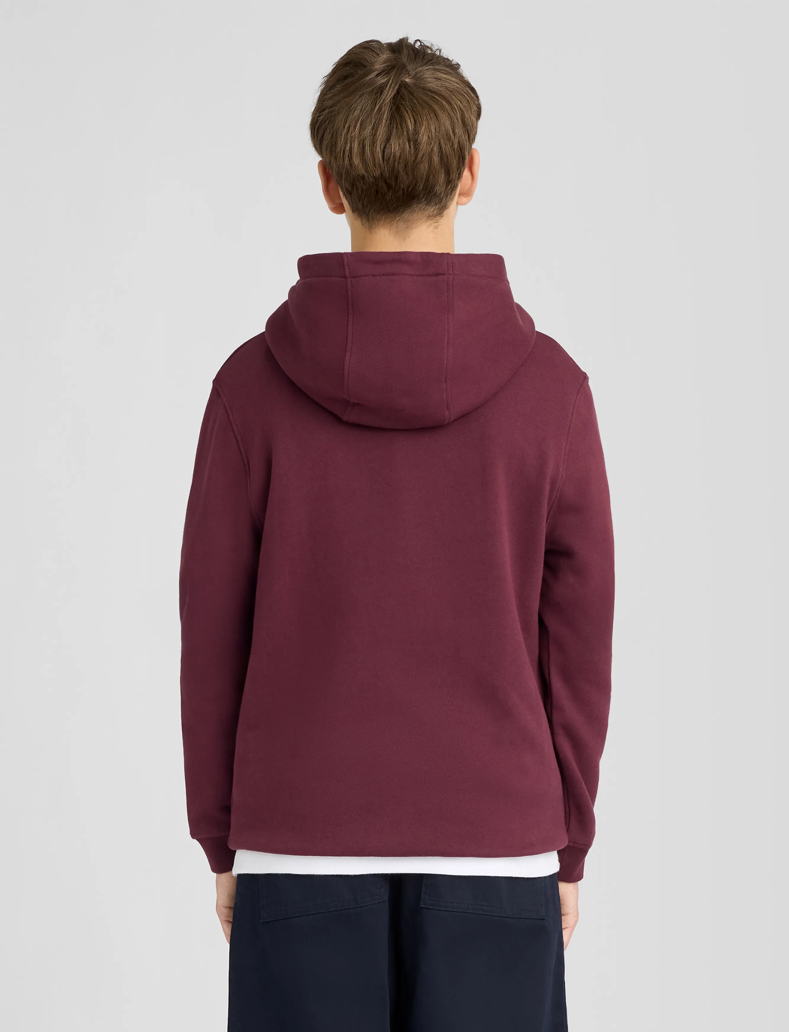 Lyle & Scott Brush Back Pullover Hoodie - Kapuzenpullover - BURGUNDY / burgundy