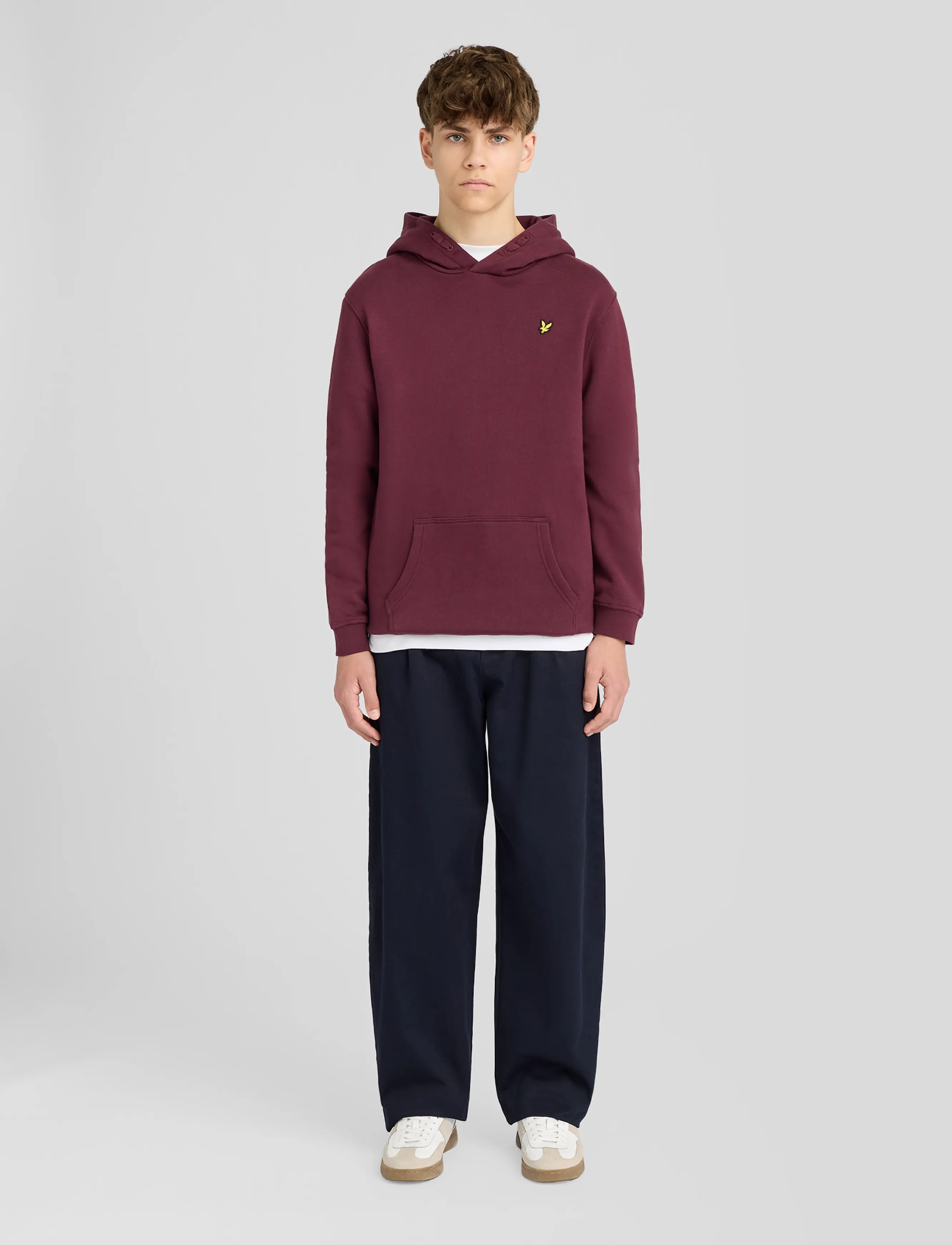 Lyle & Scott Brush Back Pullover Hoodie - Kapuutsiga pusad - BURGUNDY / burgundy