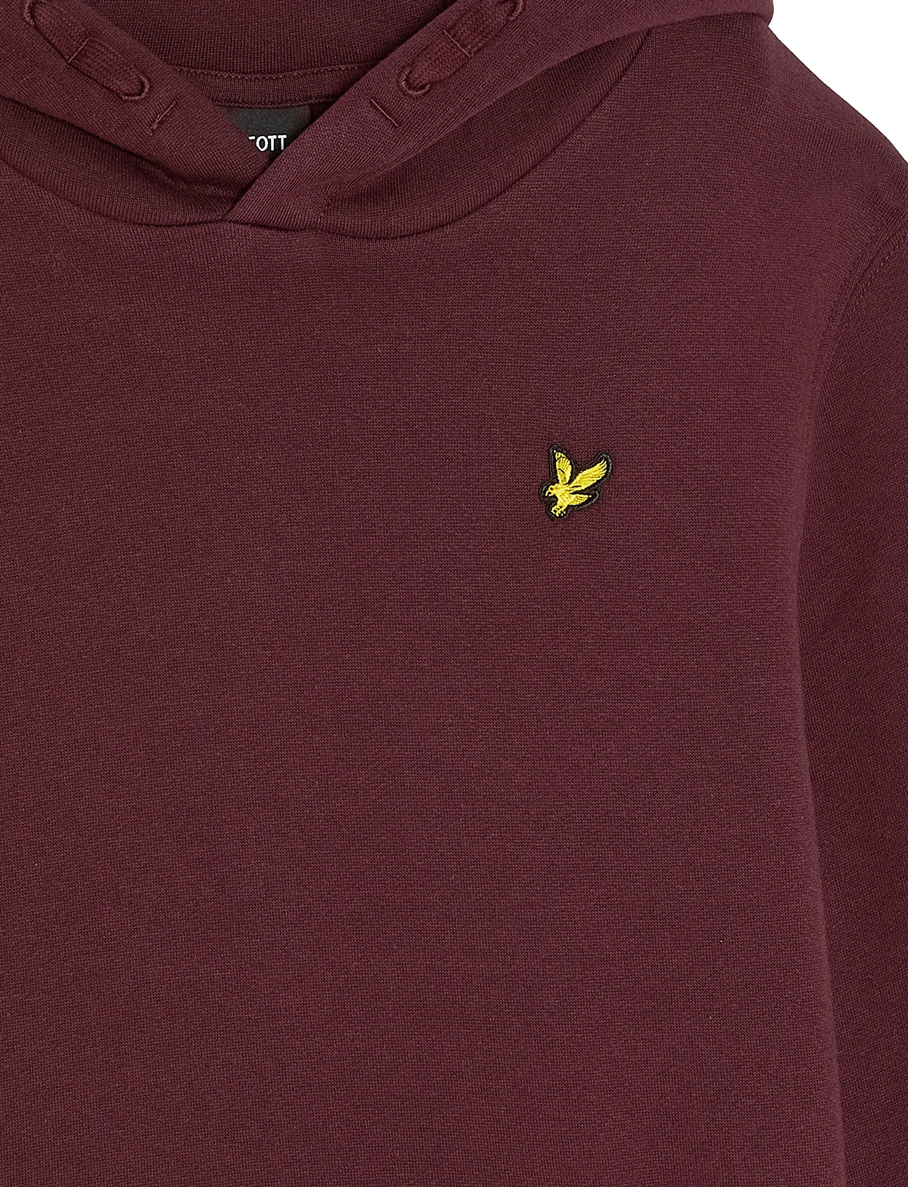 Lyle & Scott - Brush Back Pullover Hoodie - burgundy - 2