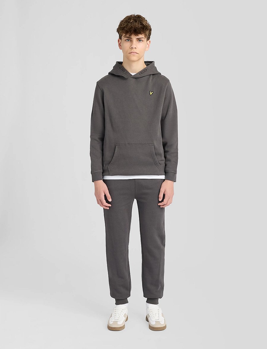 Lyle & Scott - Brush Back Pullover Hoodie - džemperi ar kapuci - gunmetal - 0
