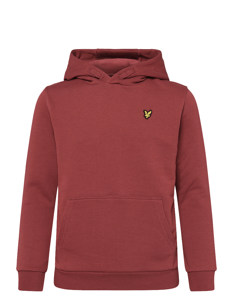 Lyle & Scott - Pullover Hoodie - huvtröjor - oxblood red - 0