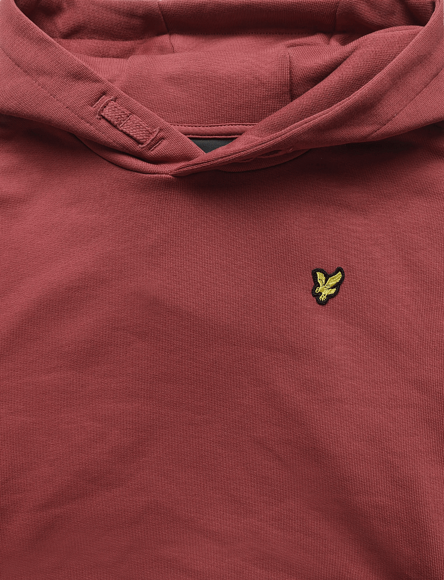 Lyle & Scott - Pullover Hoodie - huvtröjor - oxblood red - 2