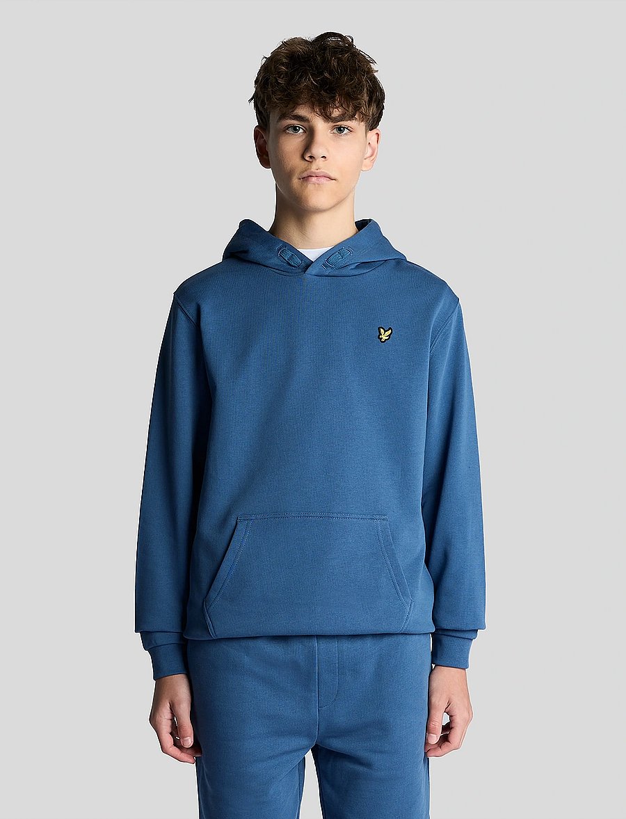Lyle & Scott - Pullover Hoodie - huvtröjor - z411 dark cornflower - 0
