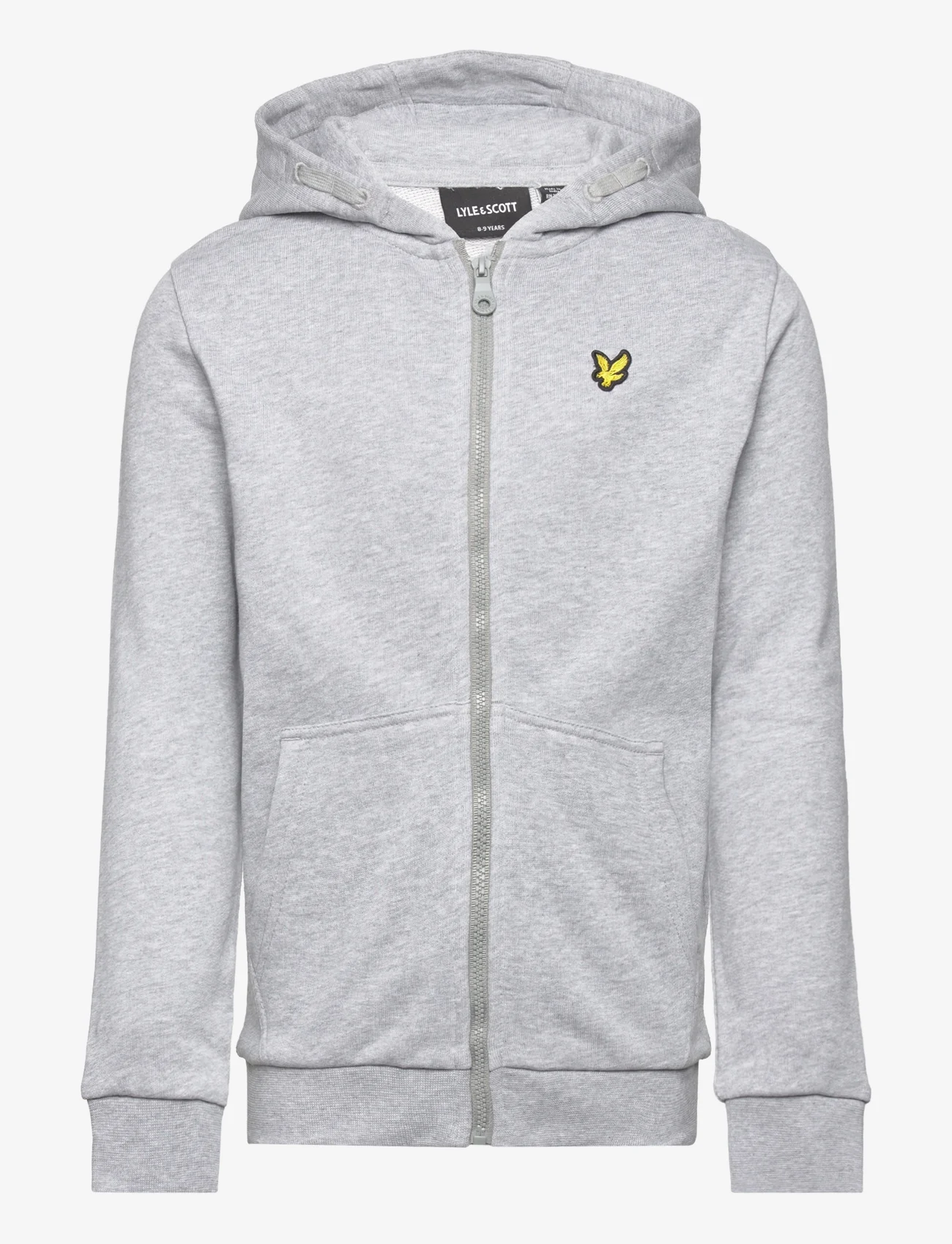 Lyle & Scott - Zip Through Hoodie - huvtröjor - d24 light grey marl - 0