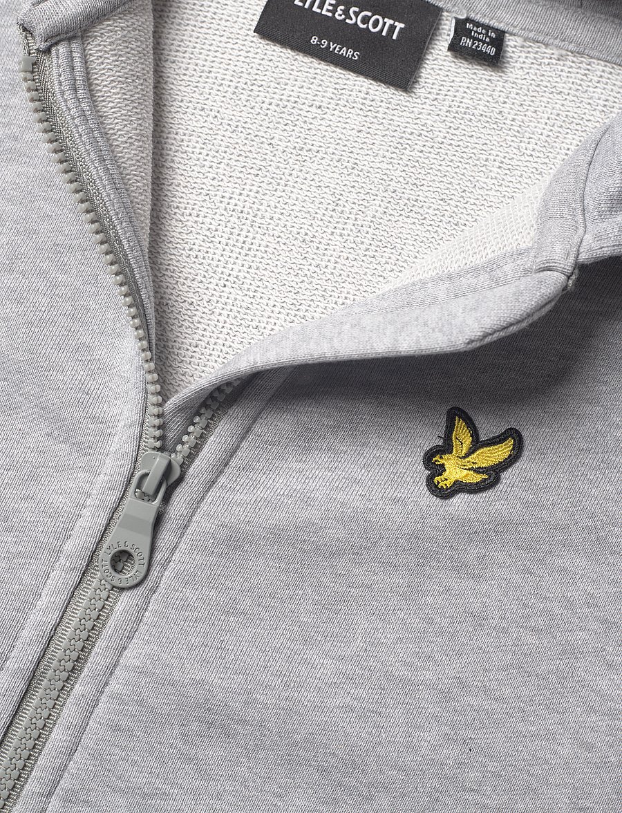 Lyle & Scott - Zip Through Hoodie - kapuzenpullover - d24 light grey marl - 4