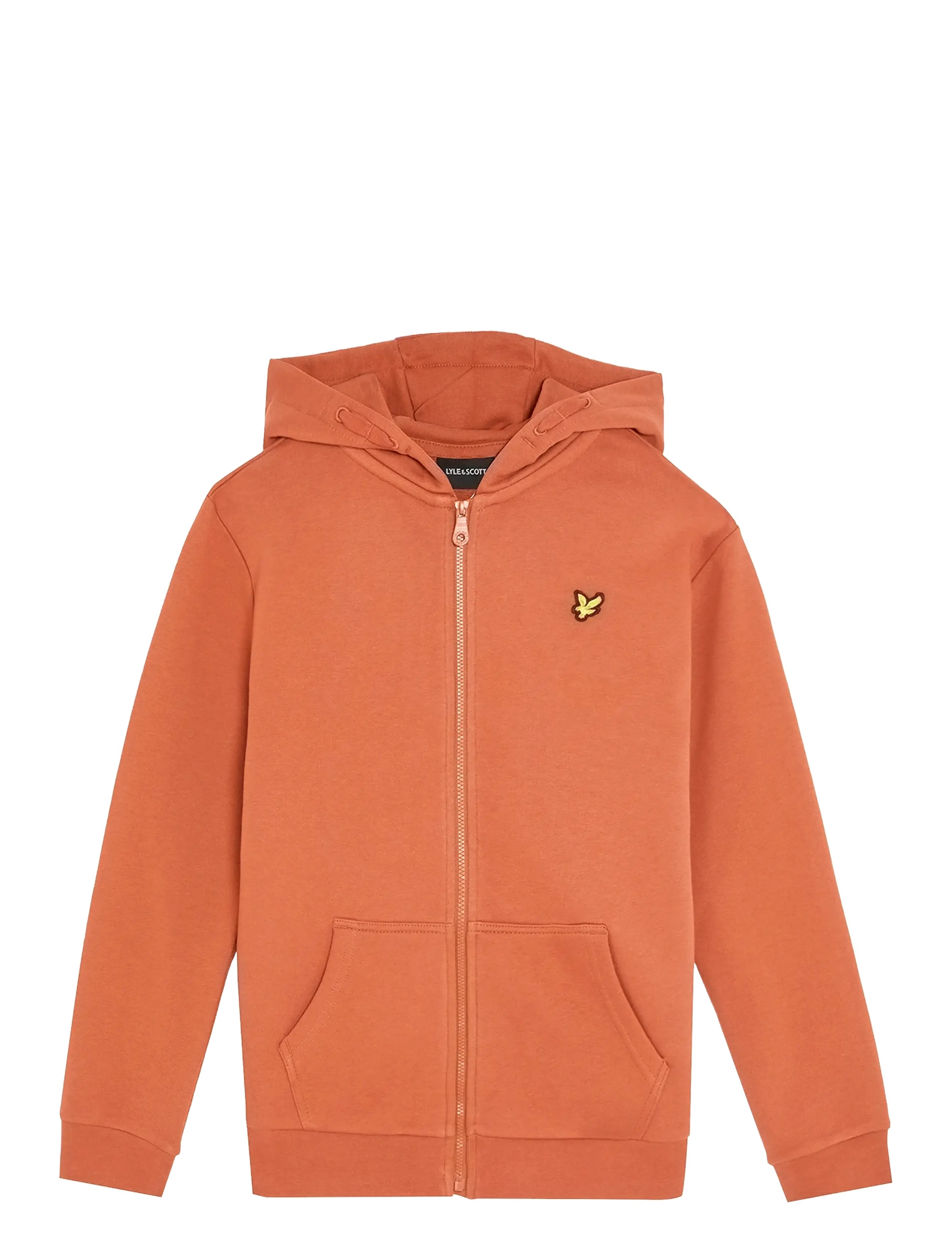 Lyle & Scott Zip Through Hoodie, 10-11, Orange, Sweatshirts & Hættetrøjer > Hættetrøjer, Børn