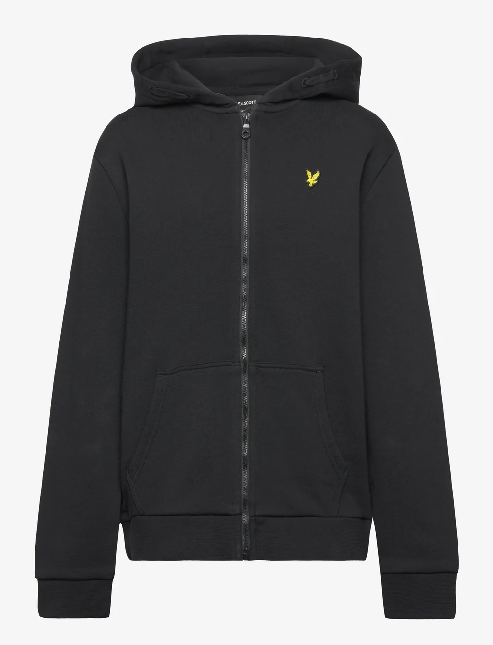 Lyle & Scott - Zip Through Hoodie - huvtröjor - z865 jet black - 0