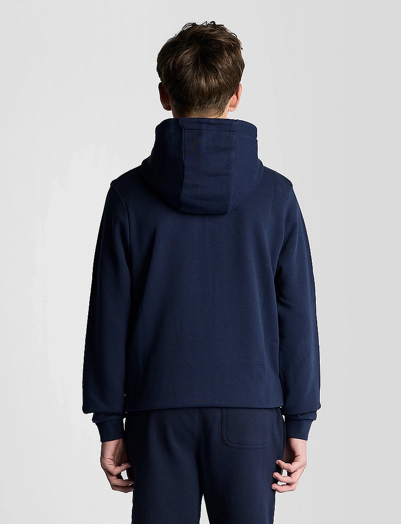 Lyle & Scott - Zip Through Hoodie - huvtröjor - z99 navy - 4