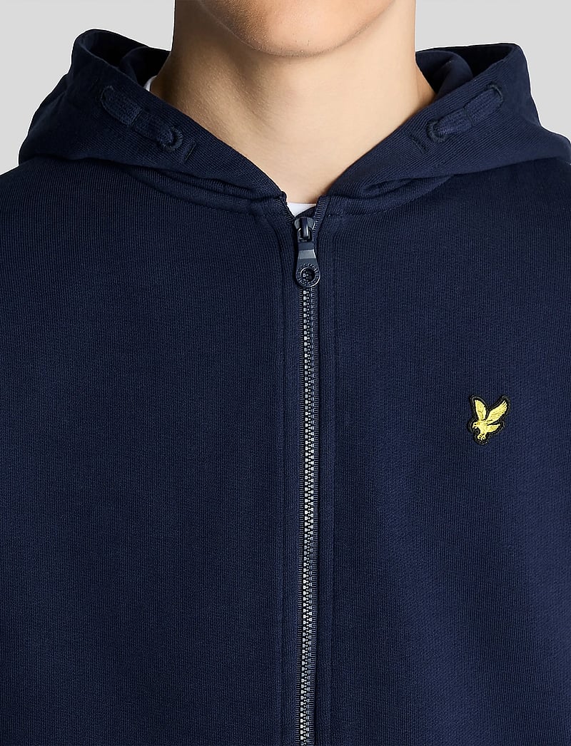 Lyle & Scott - Zip Through Hoodie - huvtröjor - z99 navy - 5