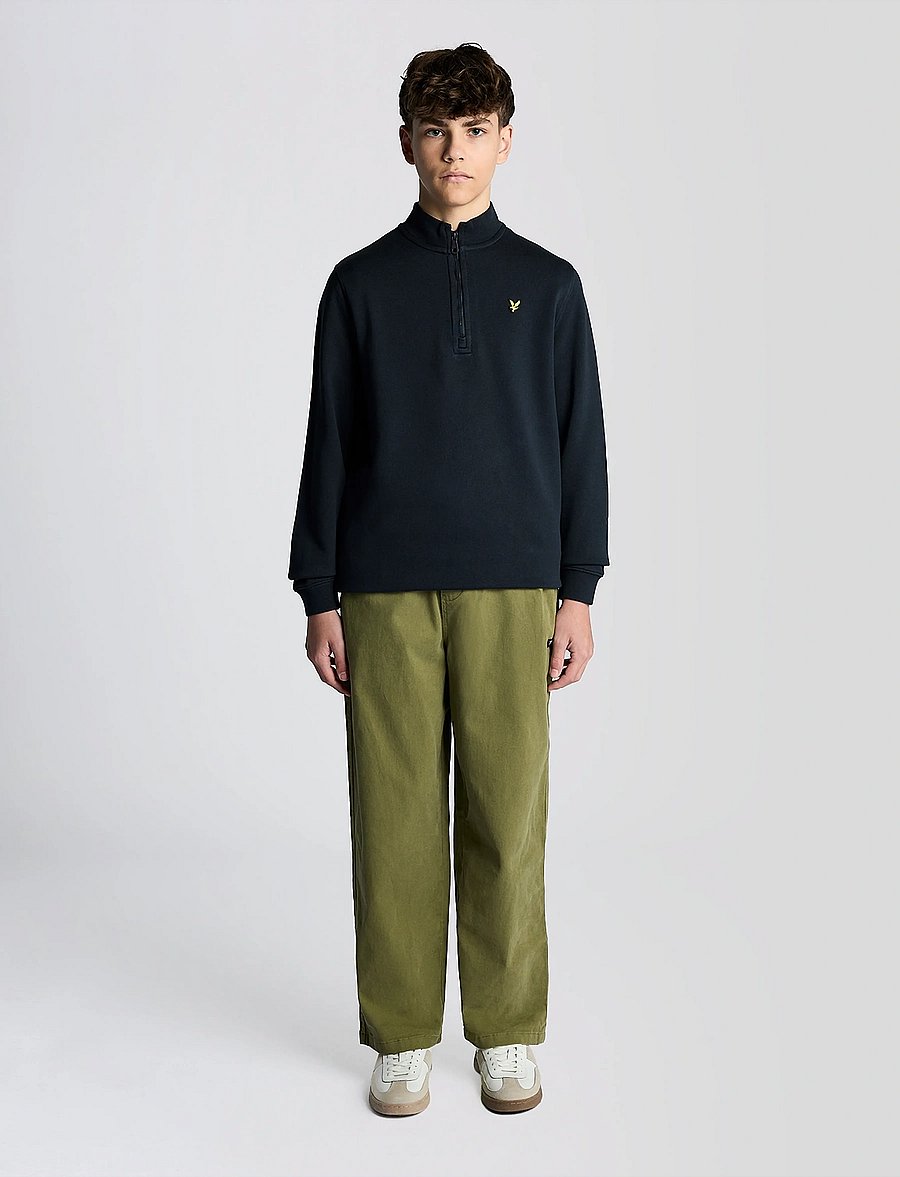 Lyle & Scott - Quarter Zip Pullover - sweatshirts - dark navy - 3