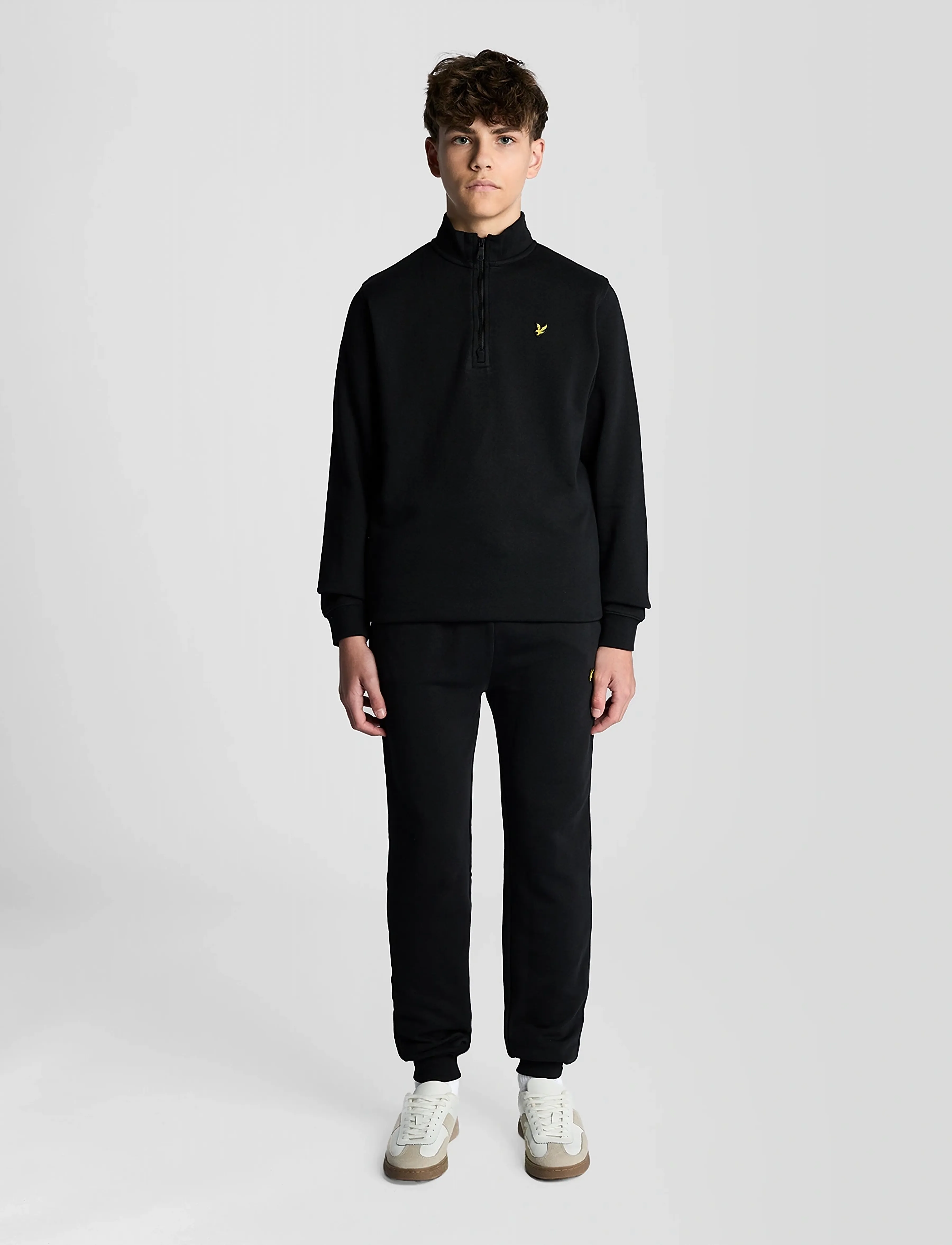 Lyle & Scott - Quarter Zip Pullover - sweatshirts - jet black - 3