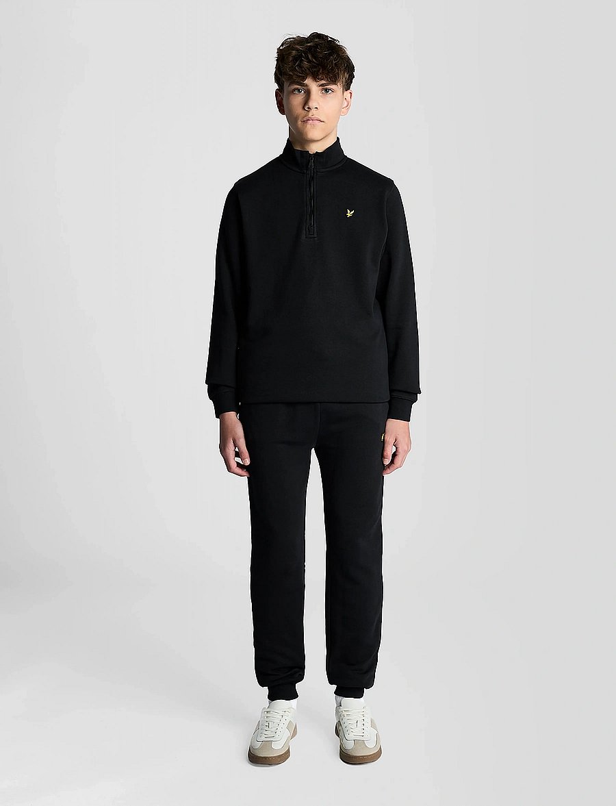 Lyle & Scott - Quarter Zip Pullover - sweatshirts - jet black - 3