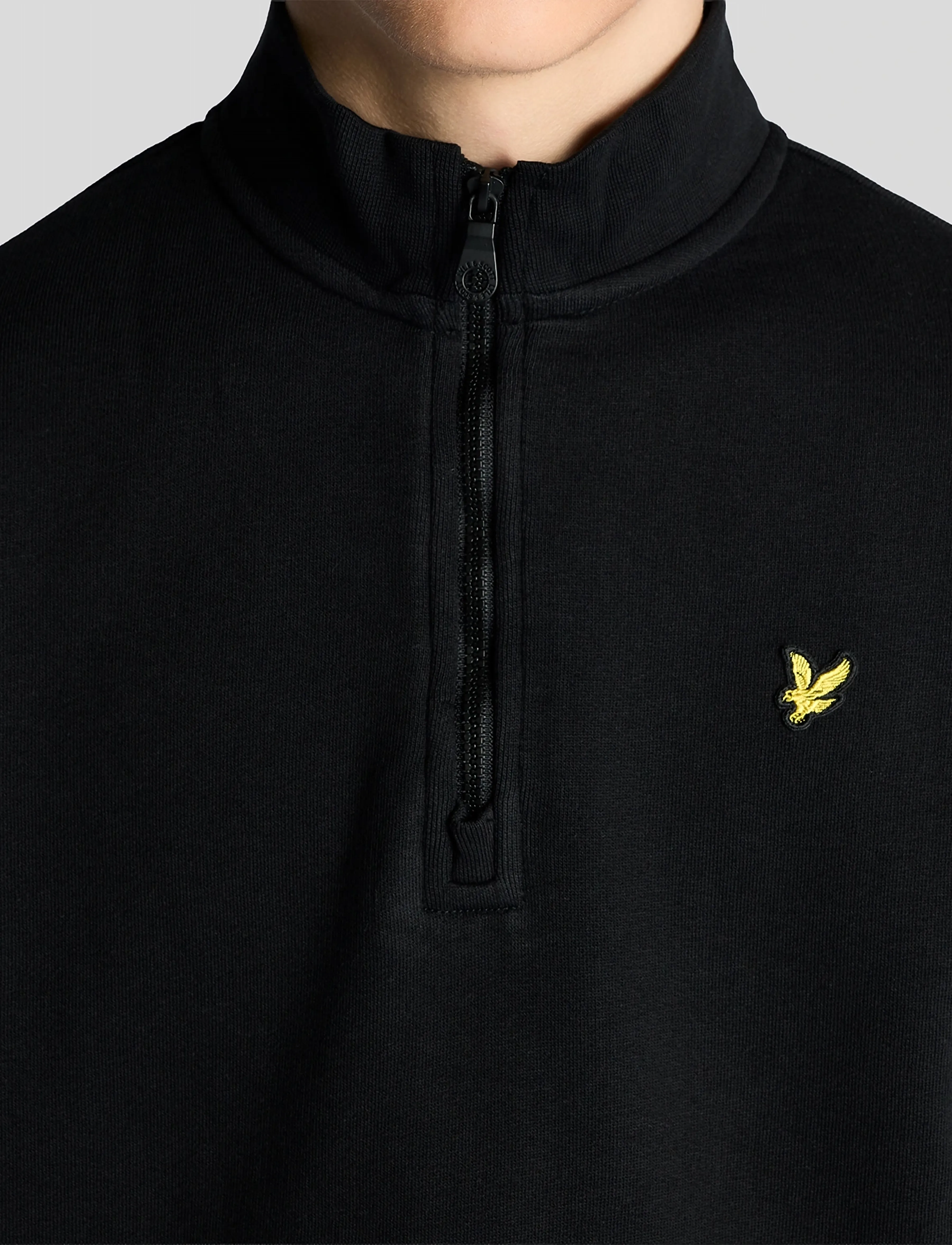 Lyle & Scott - Quarter Zip Pullover - sweatshirts - jet black - 4