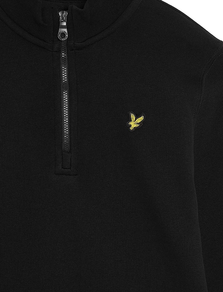 Lyle & Scott - Quarter Zip Pullover - sweatshirts - jet black - 5