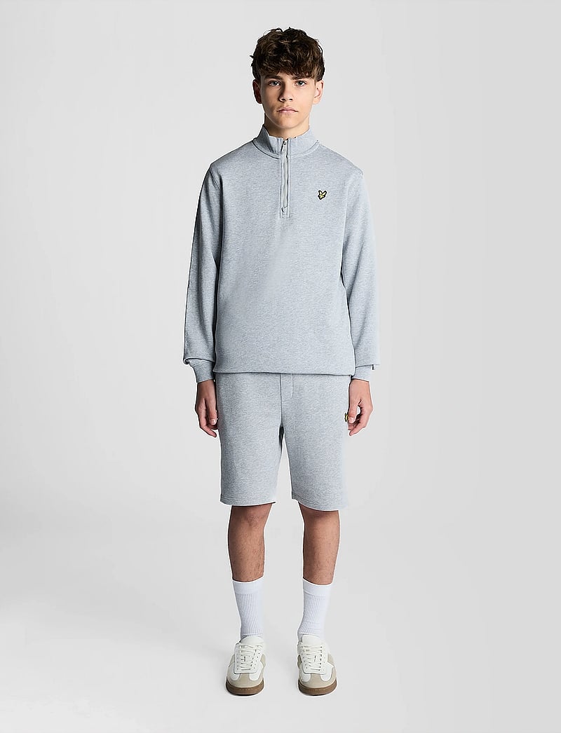 Lyle & Scott - Quarter Zip Pullover - sweatshirts - light grey marl - 3