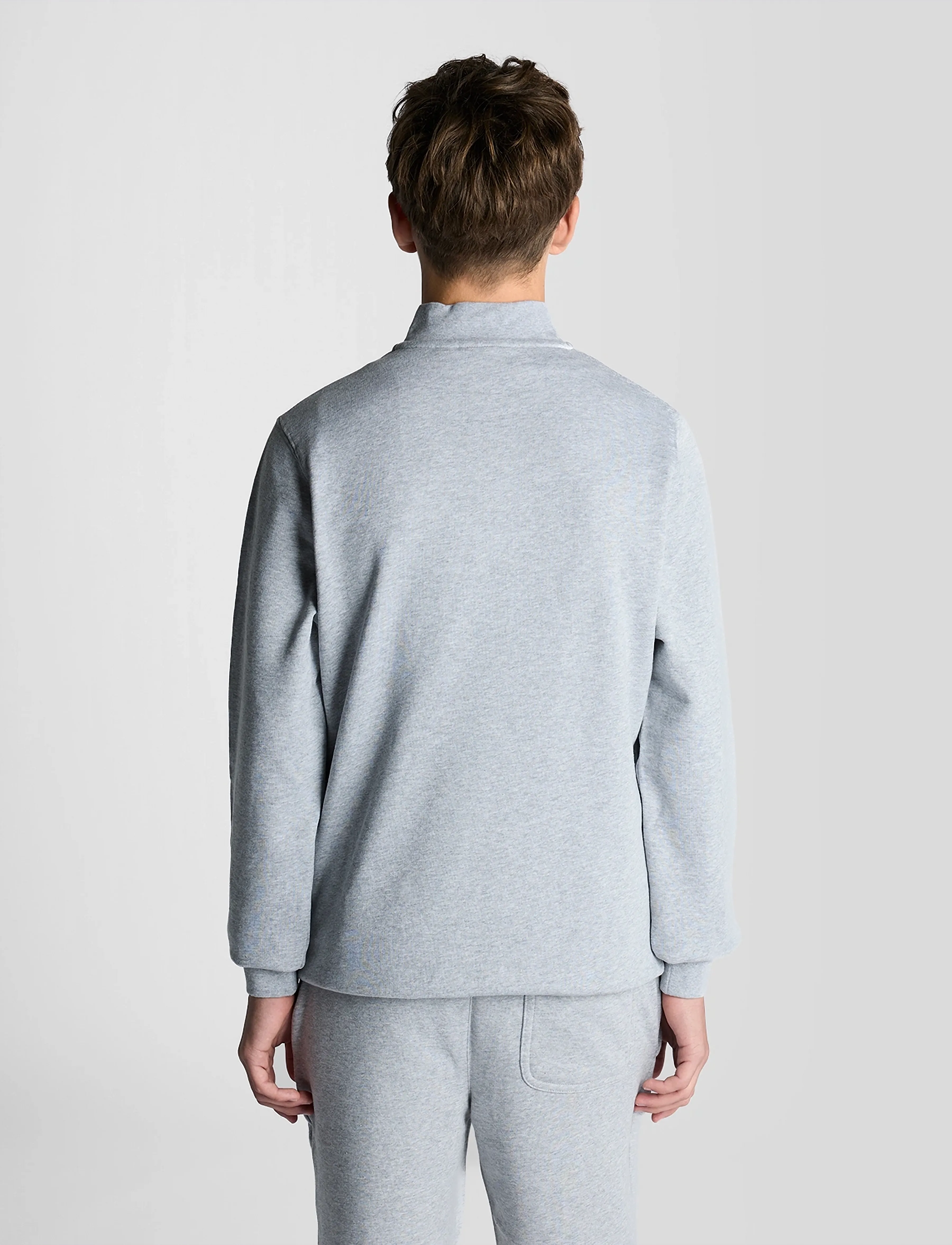 Lyle & Scott - Quarter Zip Pullover - sweatshirts - light grey marl - 4