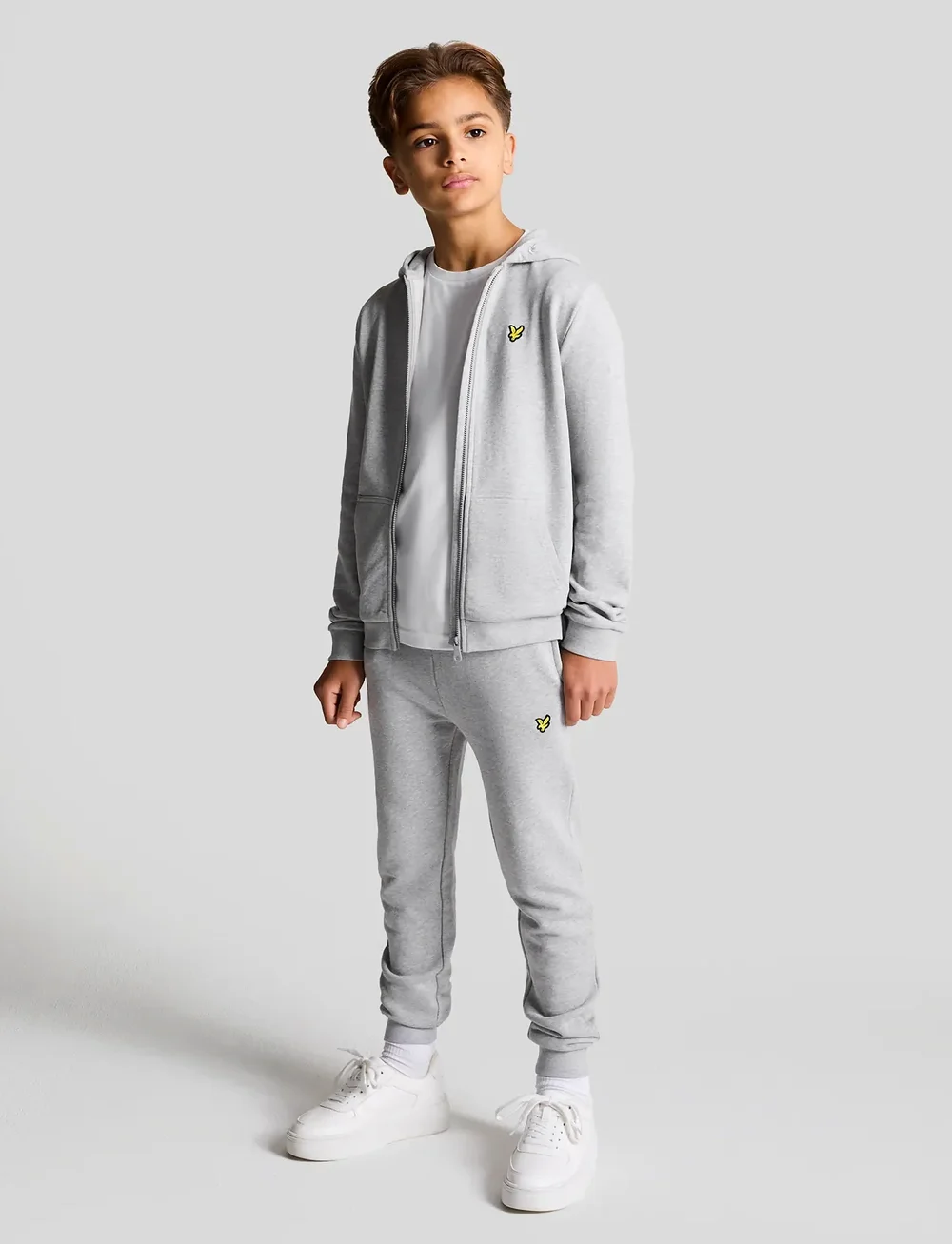 Lyle & Scott - Sweat Pant - mjukisbyxor - d24 light grey marl - 3