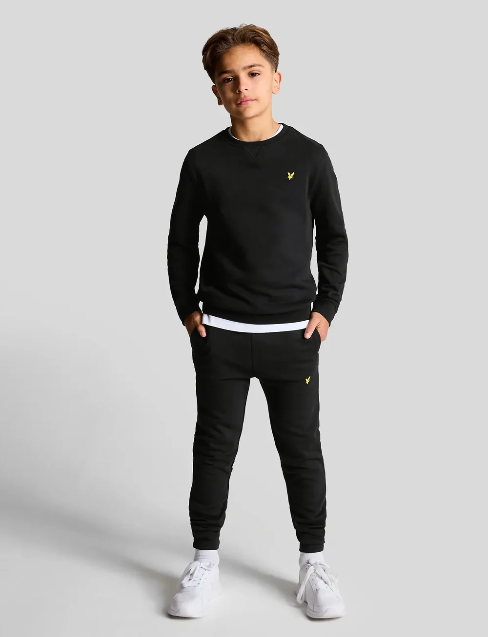 Lyle & Scott - Sweat Pant - mjukisbyxor - z865 jet black - 0