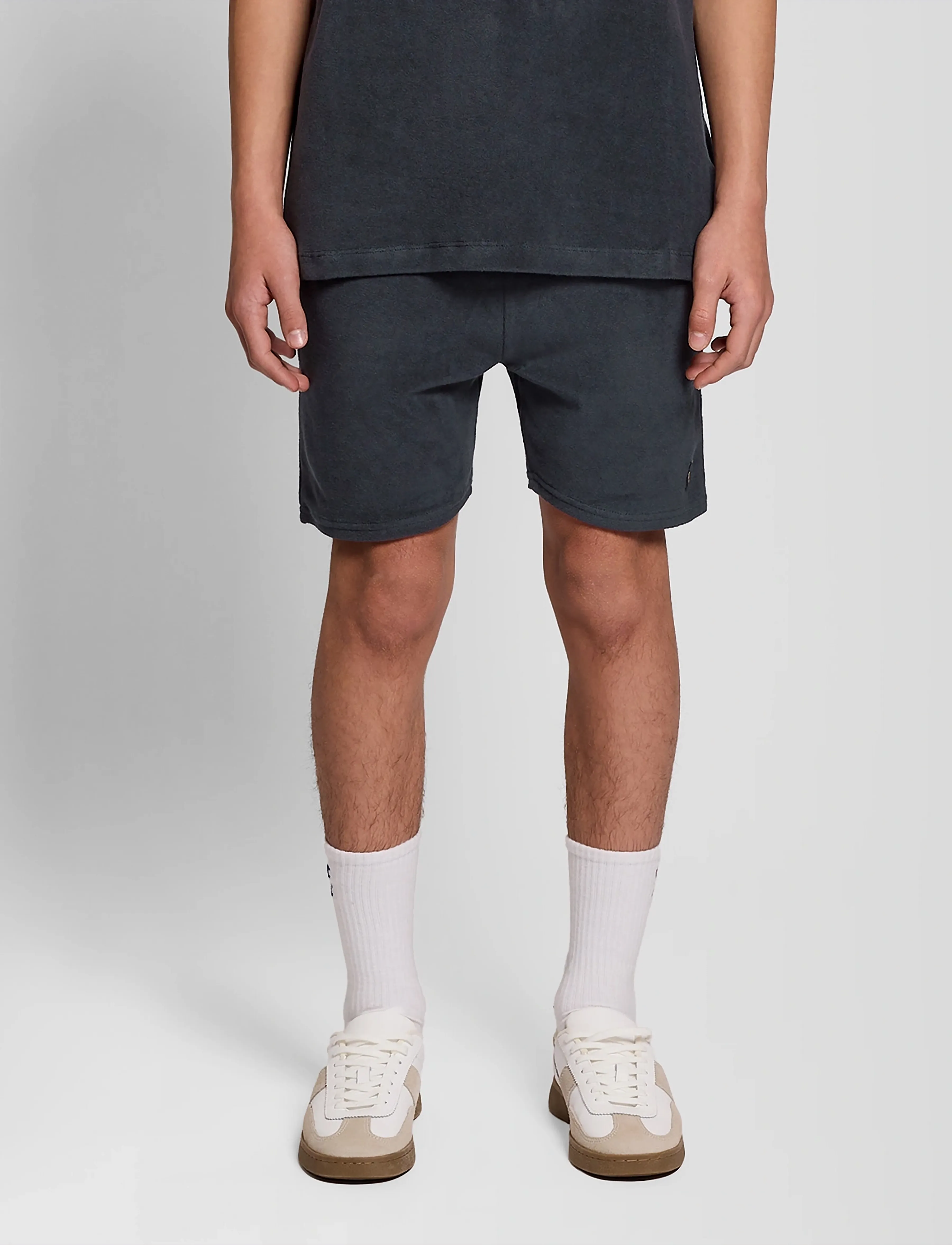 Lyle & Scott - Towelling Short - treninginiai šortai - z271 dark navy - 2