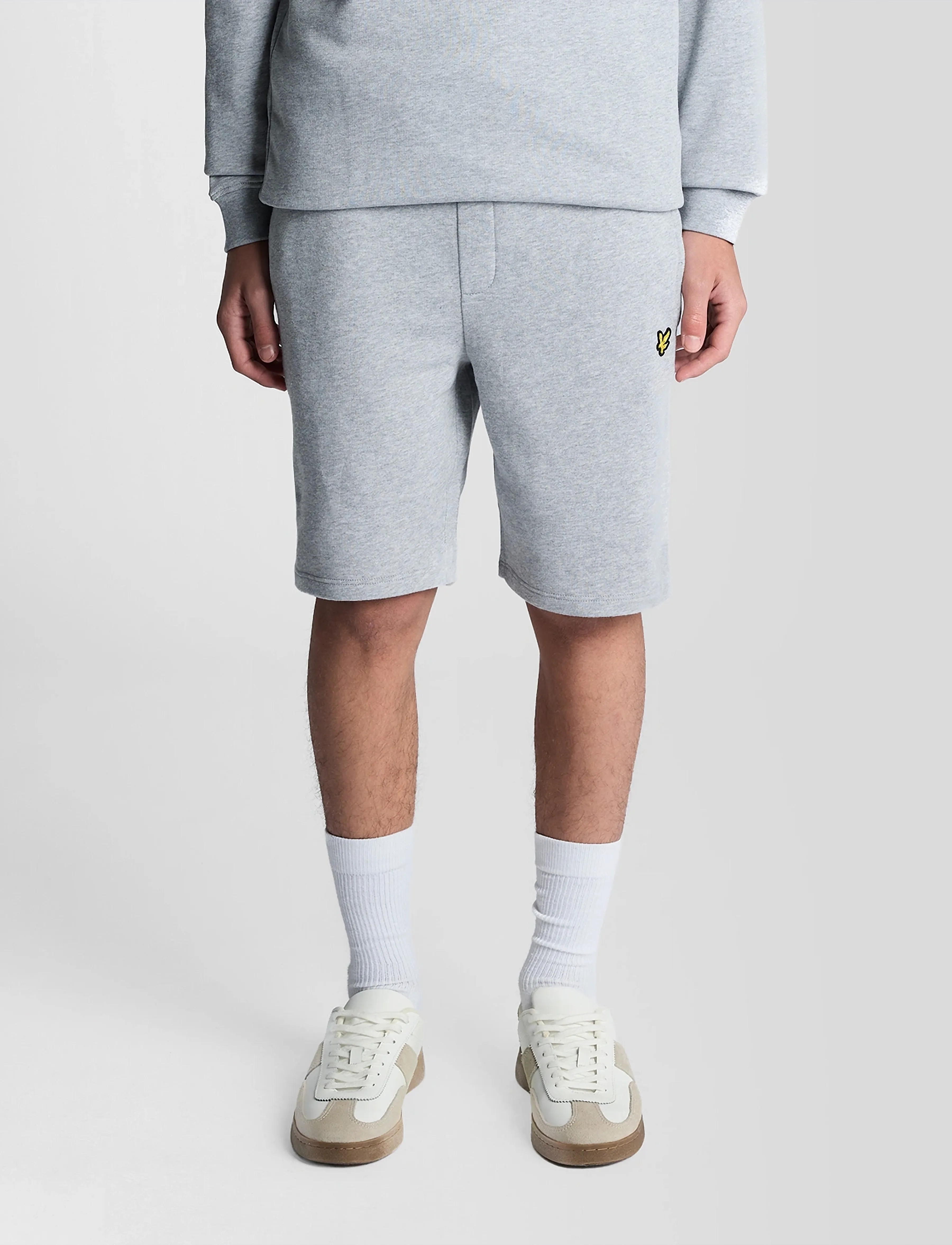 Lyle & Scott Sweat Short - Stuttbuxur - D24 LIGHT GREY MARL / grey