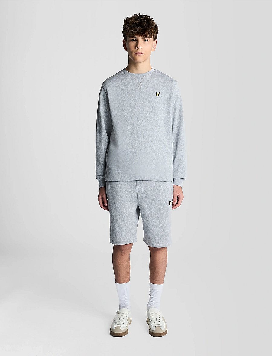 Lyle & Scott - Sweat Short - mjukisshorts - d24 light grey marl - 3