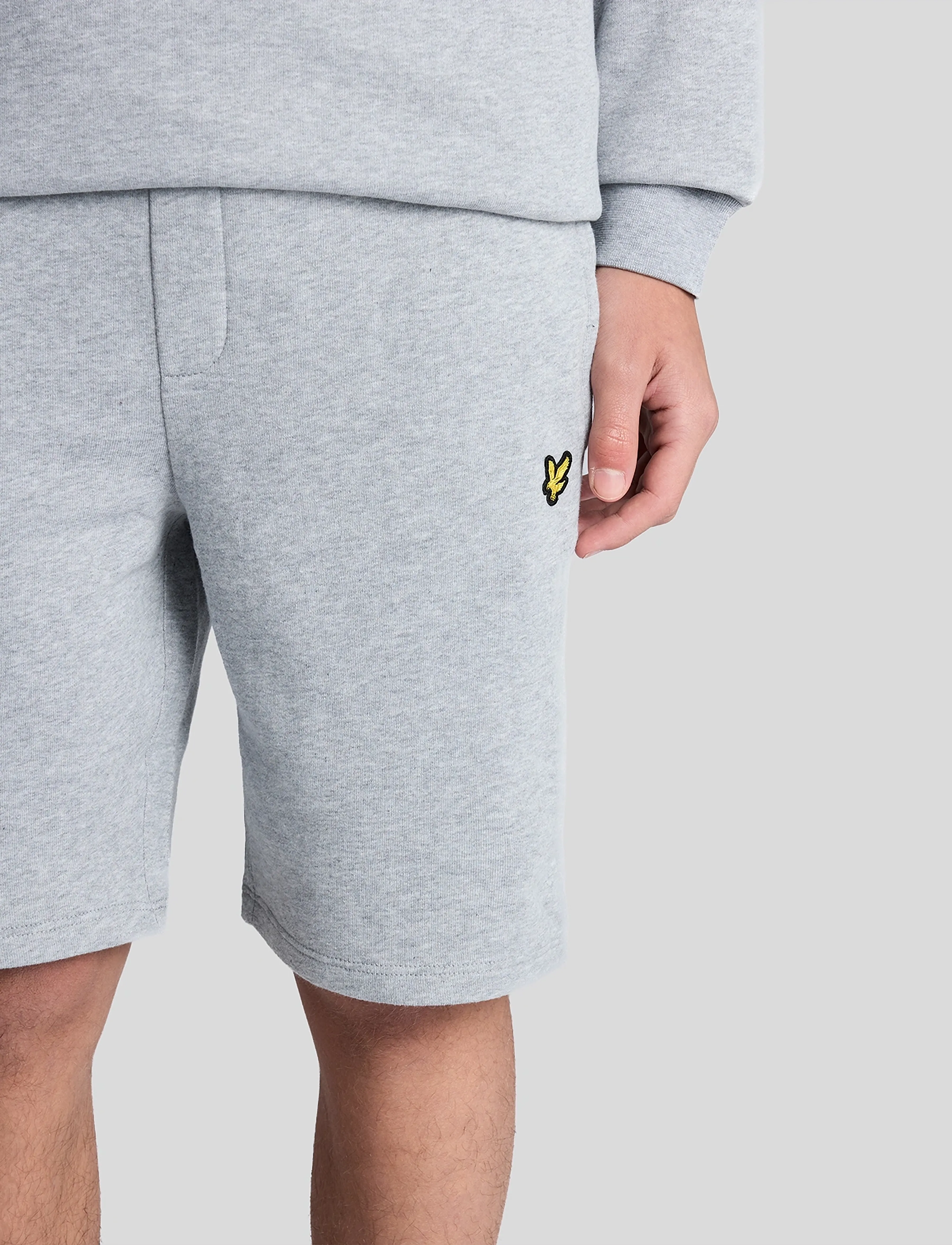 Lyle & Scott - Sweat Short - treninginiai šortai - d24 light grey marl - 5