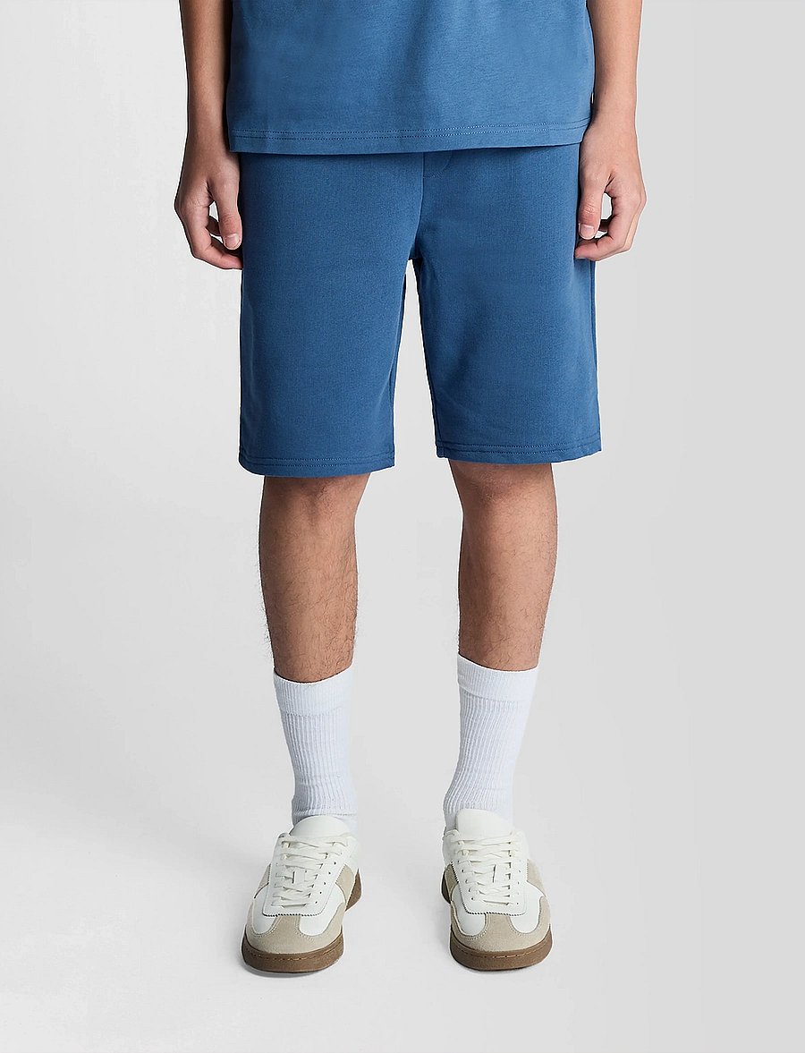 Lyle & Scott - Sweat Short - sweatshorts - z411 dark cornflower - 0