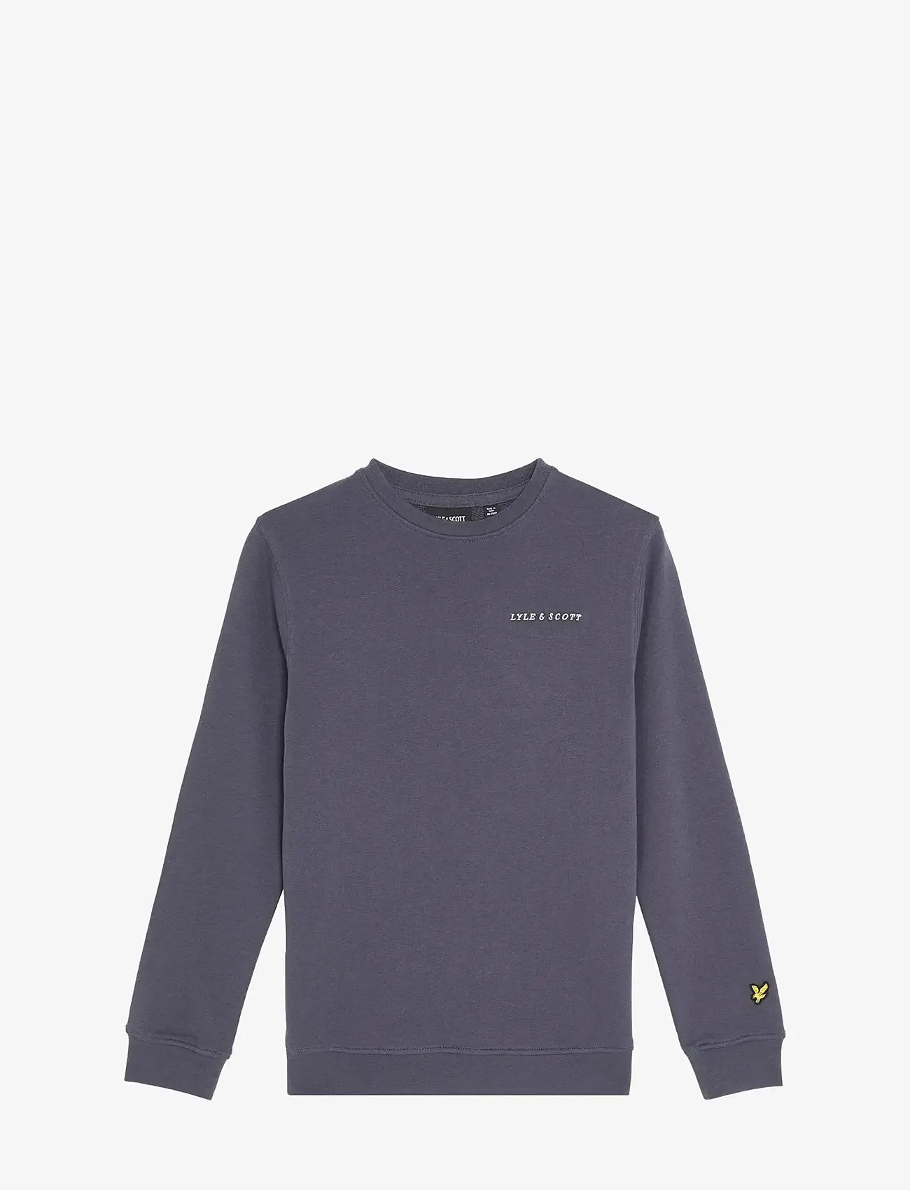 Lyle & Scott - Script Crew Neck Sweatshirt - sweatshirts - graystone - 0