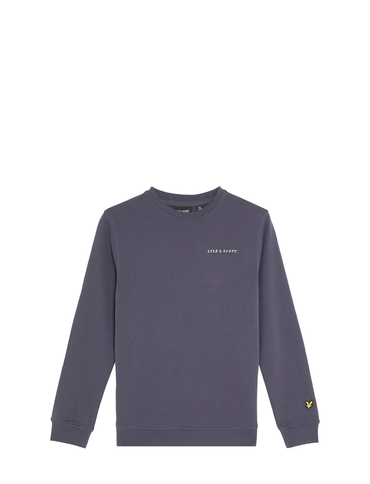 Lyle & Scott Script Crew Neck Sweatshirt - Riided - GRAYSTONE / blue