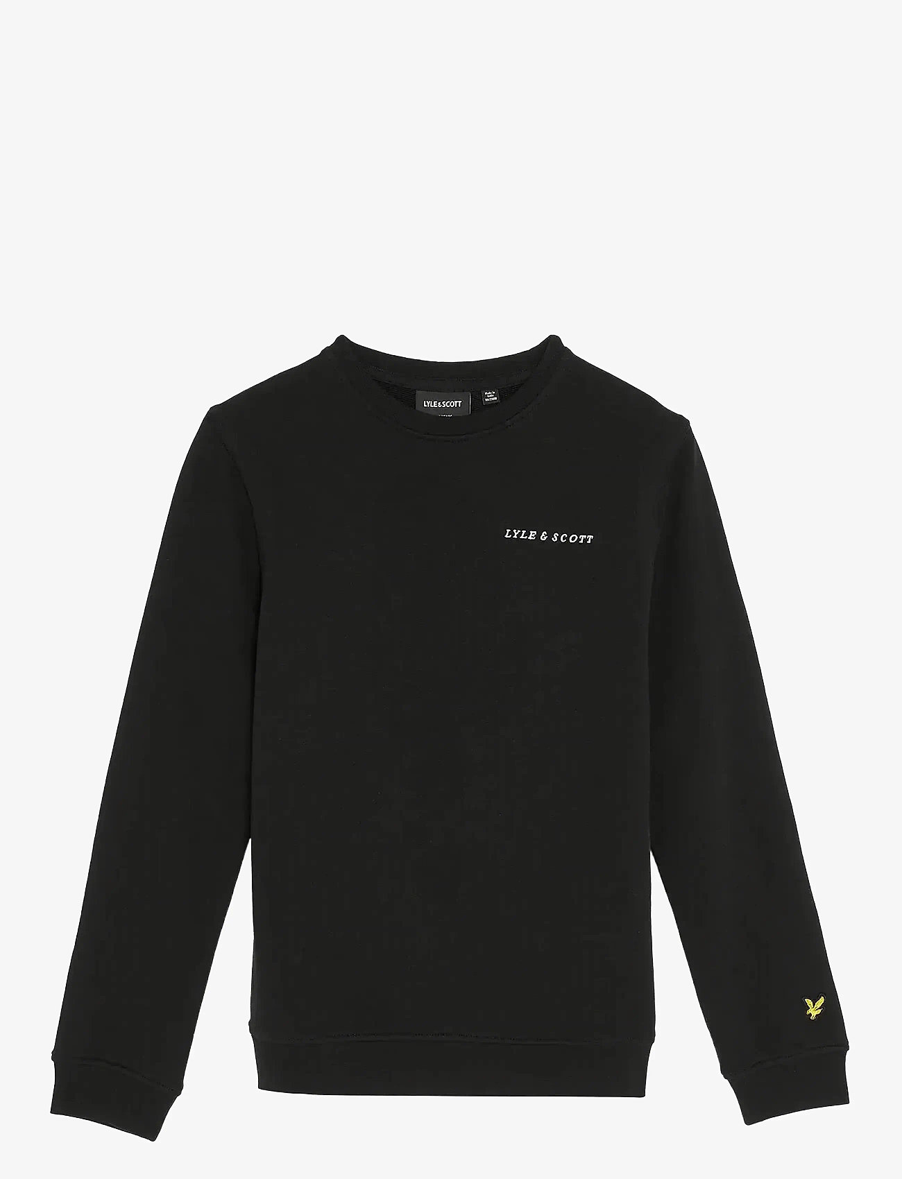Lyle & Scott - Script Crew Neck Sweatshirt - syysvaatteet - jet black - 0