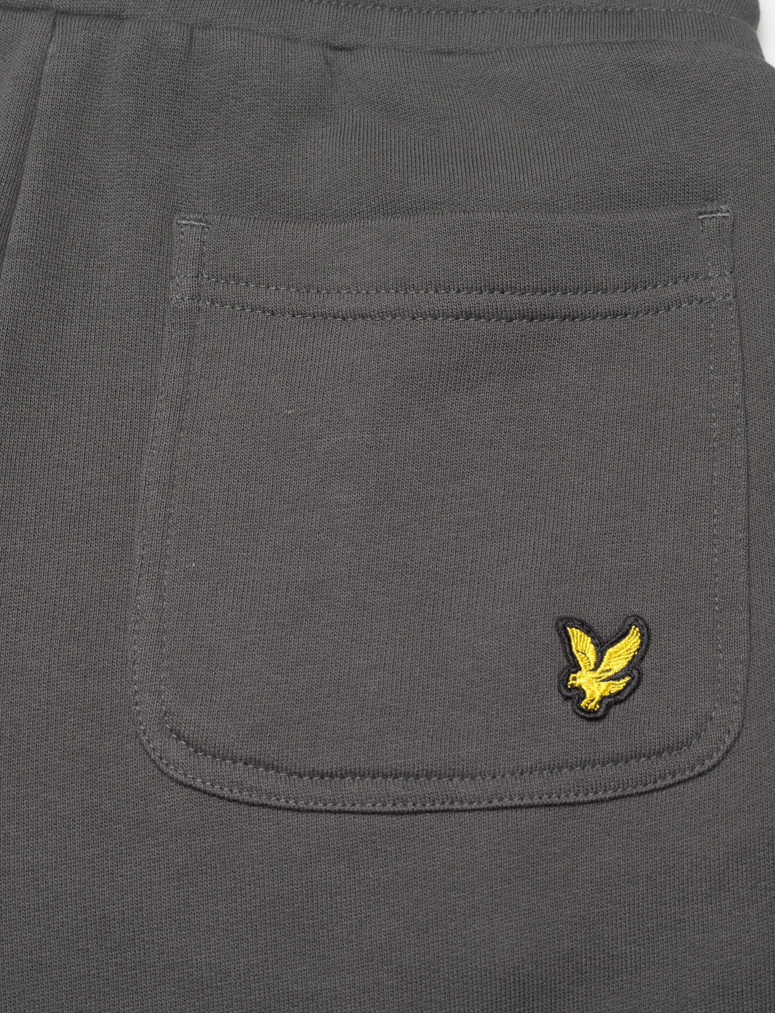 Lyle & Scott - Script Embroidered Sweatpant - dressipüksid - gunmetal - 5