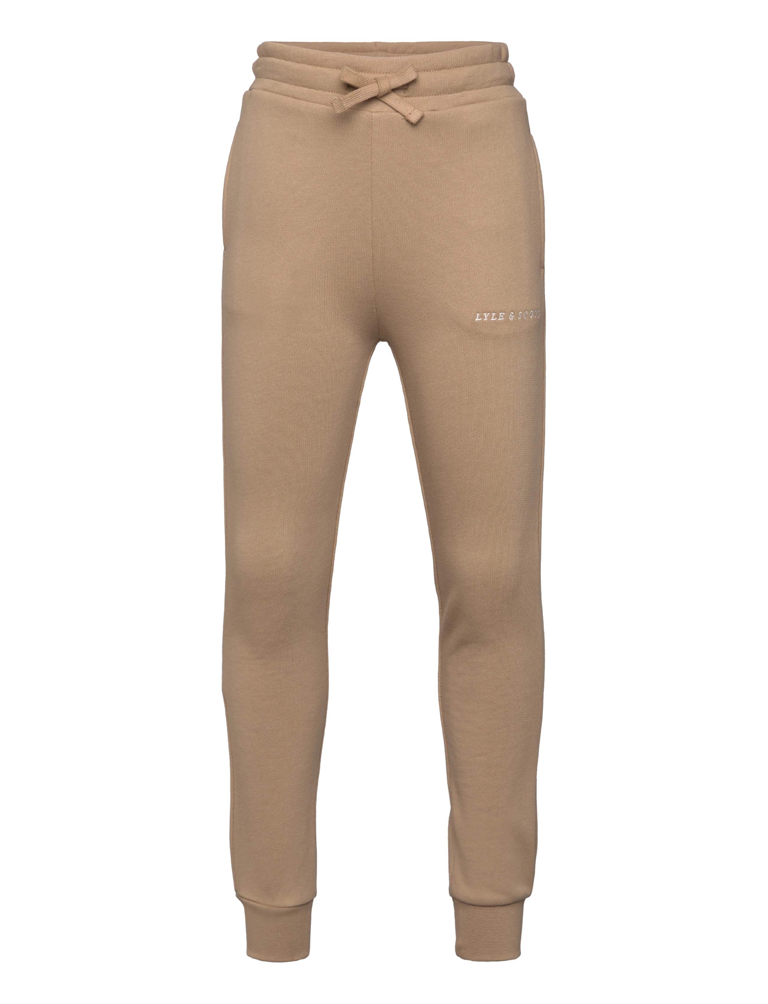 Lyle & Scott Script Embroidered Sweatpant, 170-176, Unterteile, Beige - Sweatpants, Kinder
