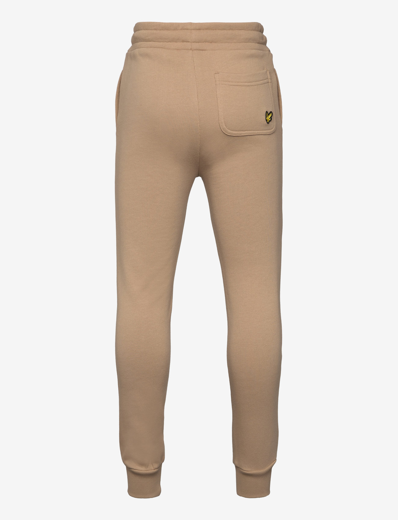 Lyle & Scott - Script Embroidered Sweatpant - efterårstøj - w122 sand storm - 1