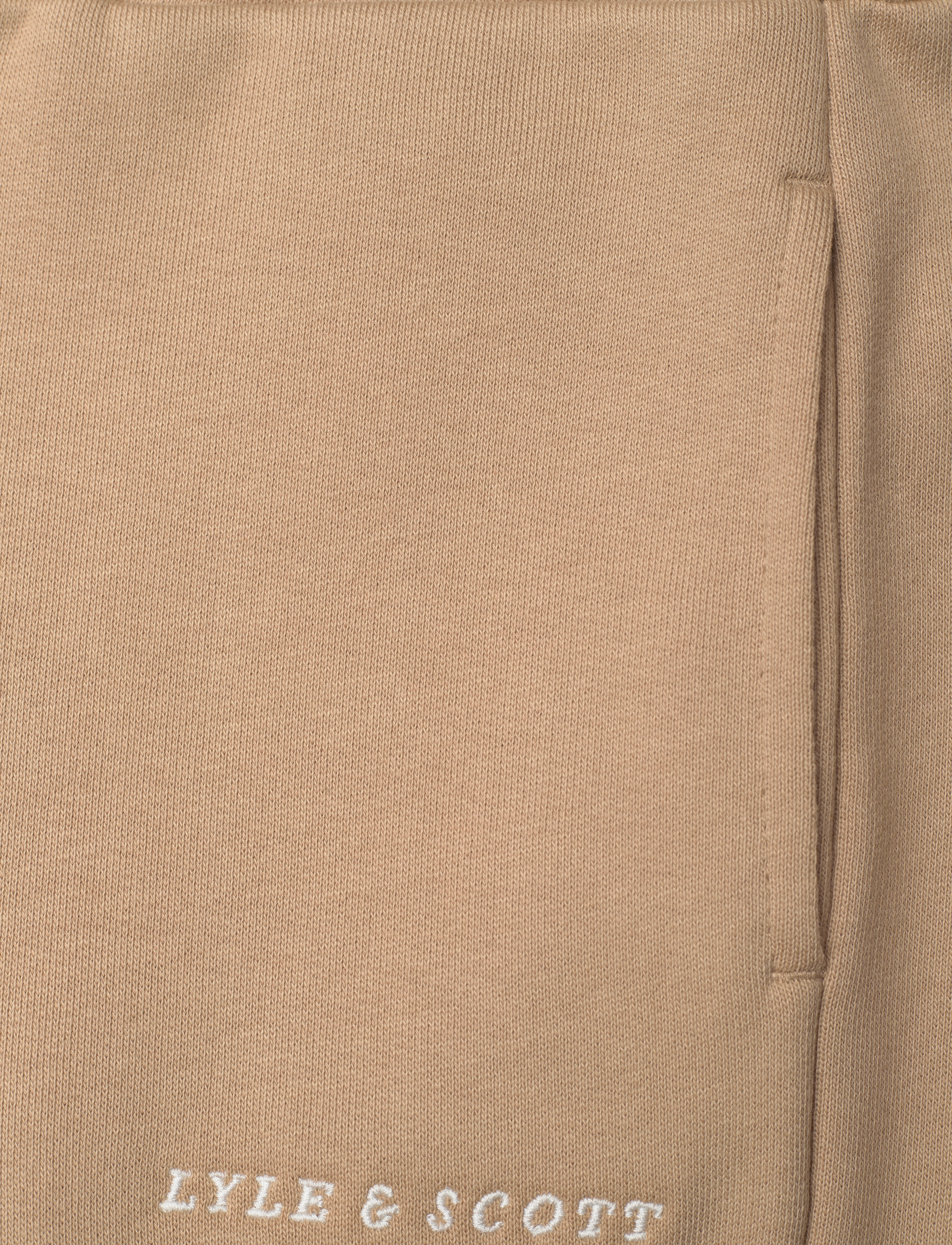 Lyle & Scott - Script Embroidered Sweatpant - w122 sand storm - 2