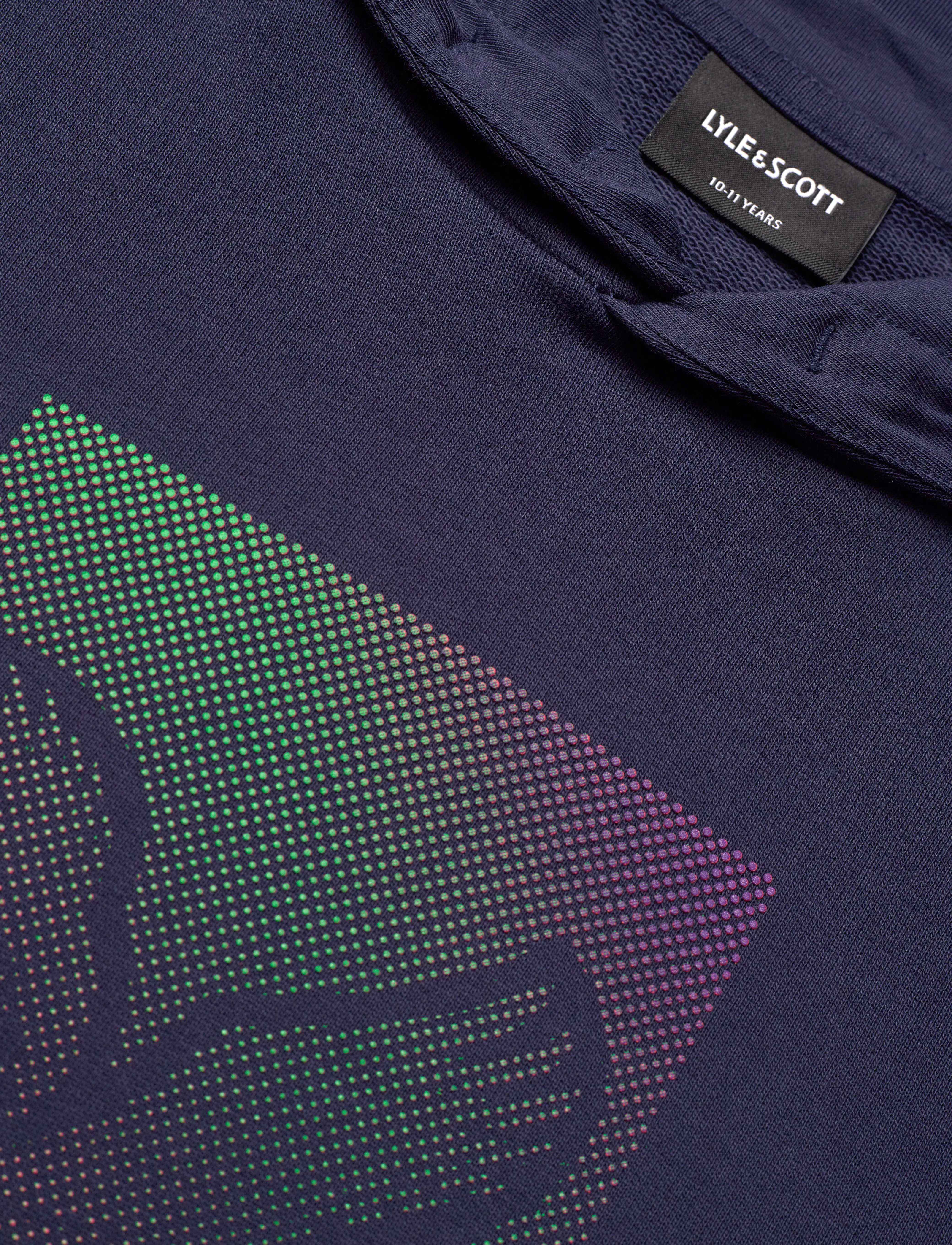 Lyle & Scott - Dotted Eagle Graphic Hoodie - z99 navy - 2