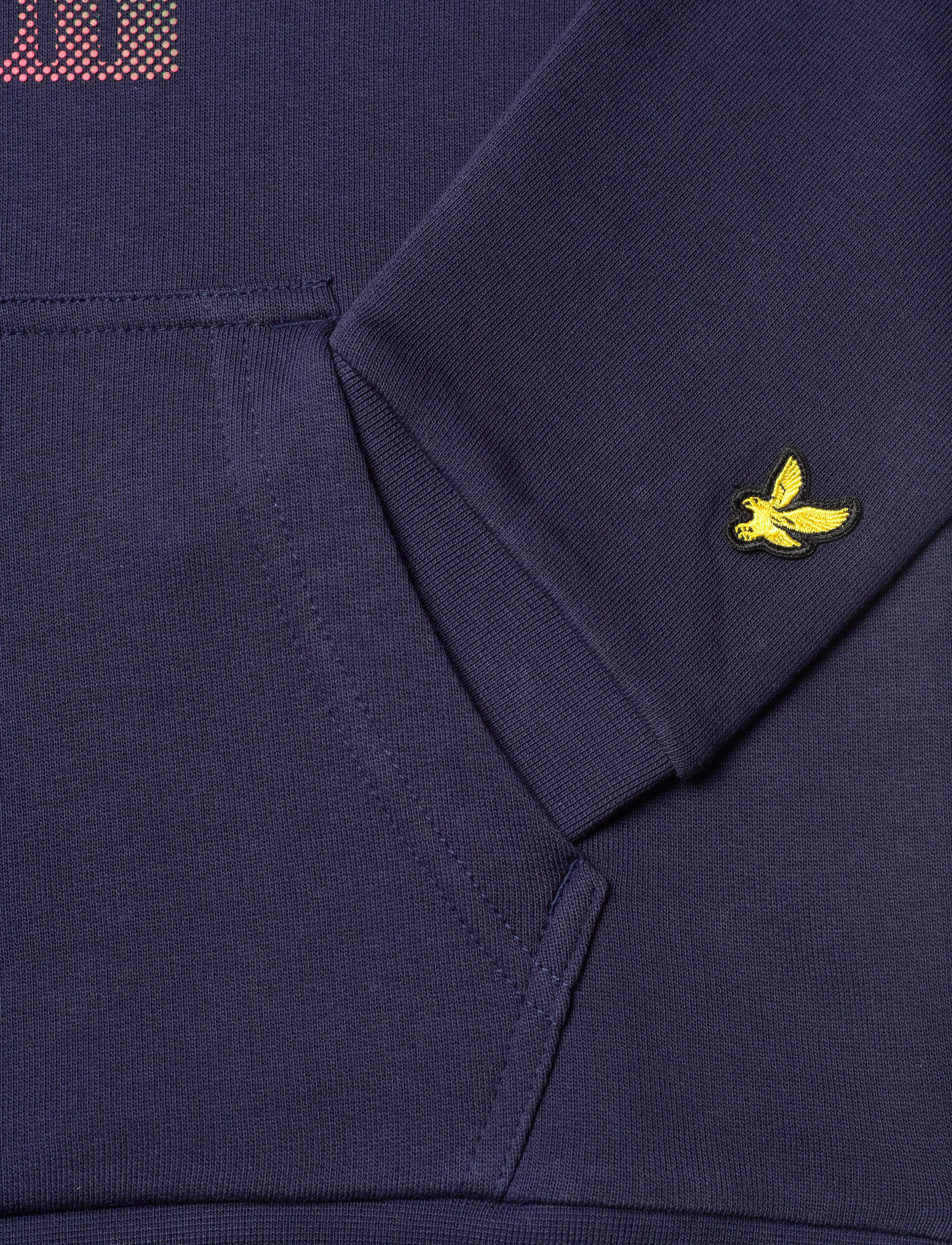 Lyle & Scott - Dotted Eagle Graphic Hoodie - z99 navy - 3