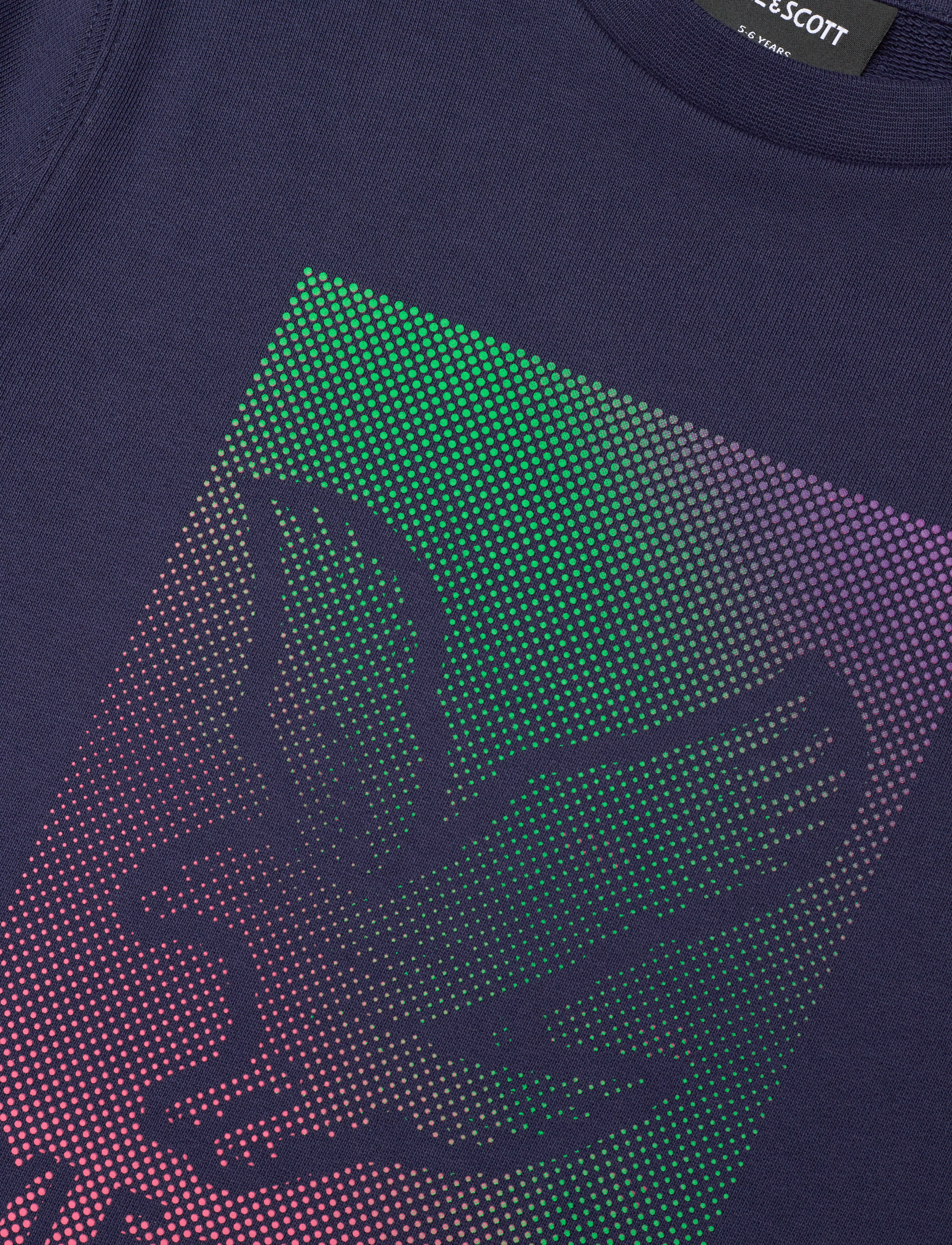 Lyle & Scott - Dotted Eagle Graphic Sweatshirt - z99 navy - 2