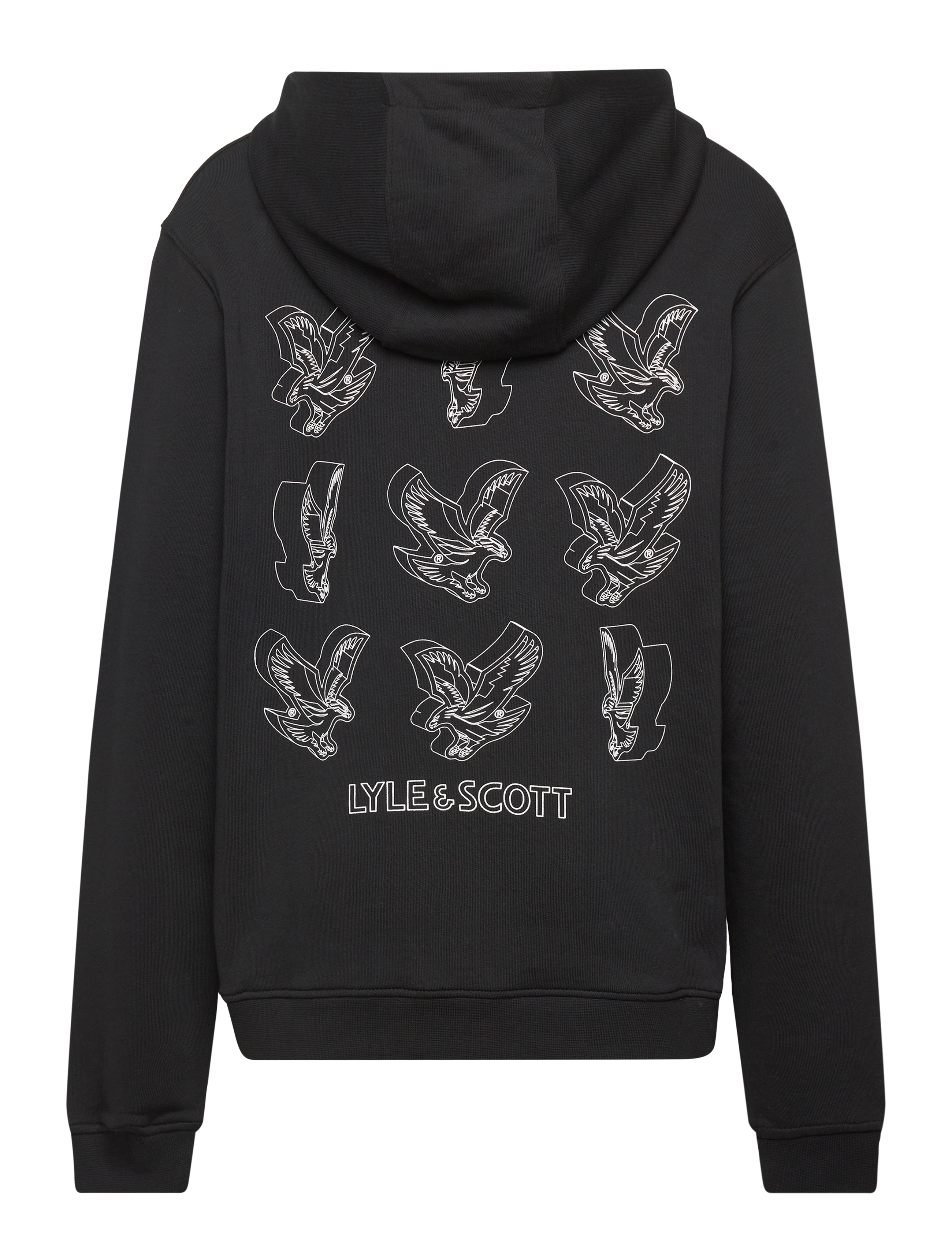 Lyle & Scott - 3D Eagle Graphic Hoodie - z865 jet black - 1