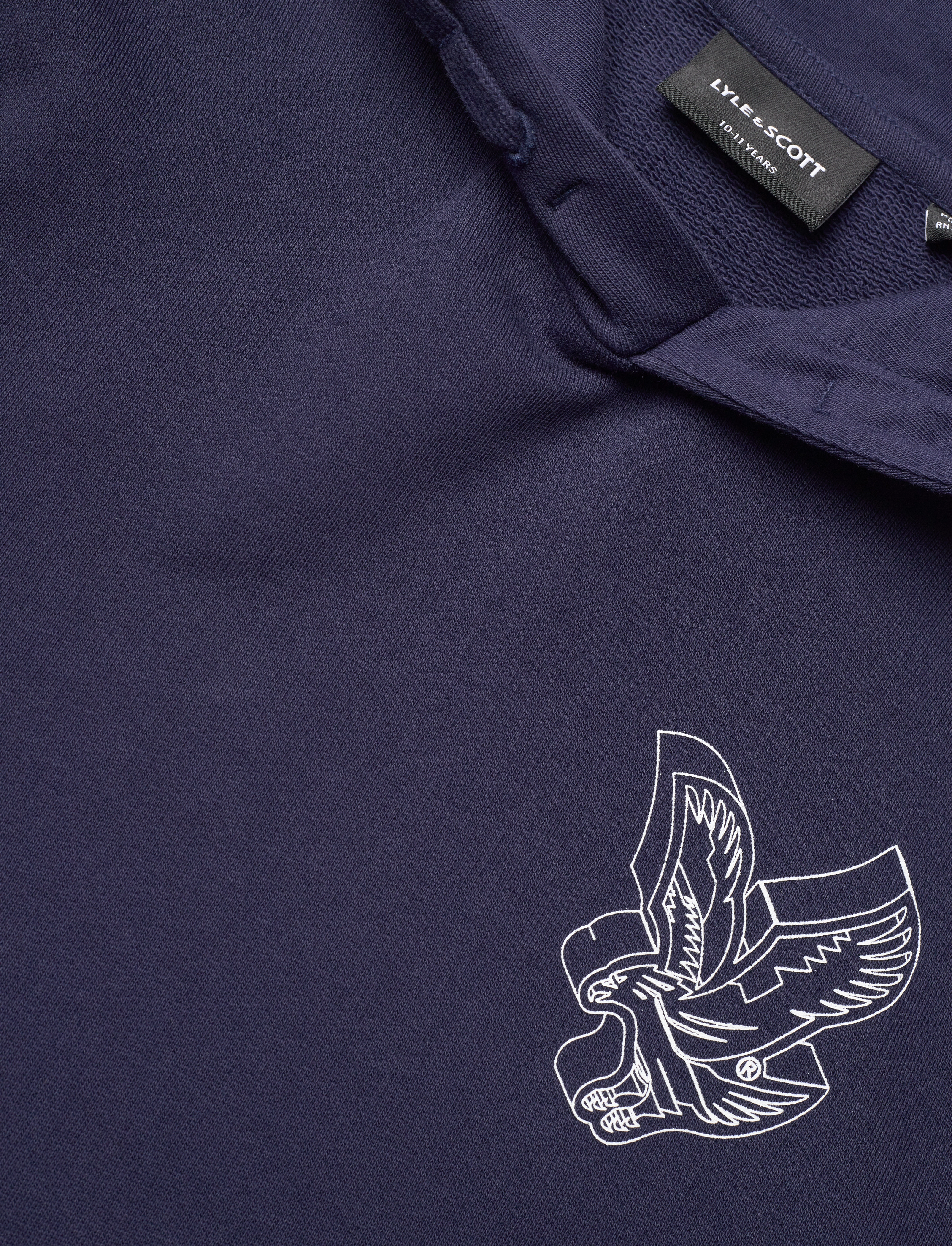 Lyle & Scott - 3D Eagle Graphic Hoodie - z99 navy - 2