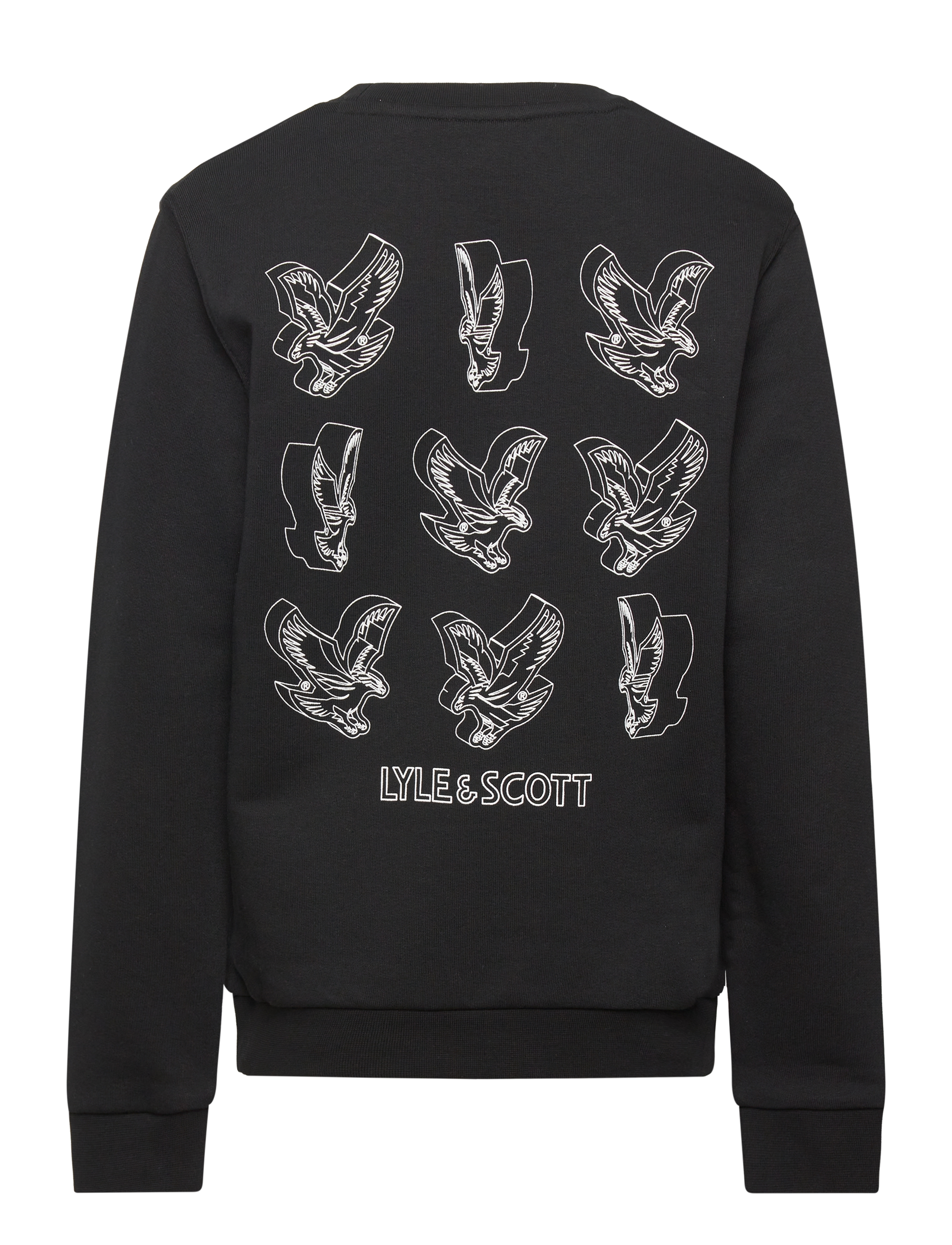 Lyle & Scott - 3D Eagle Graphic Sweatshirt - z865 jet black - 1