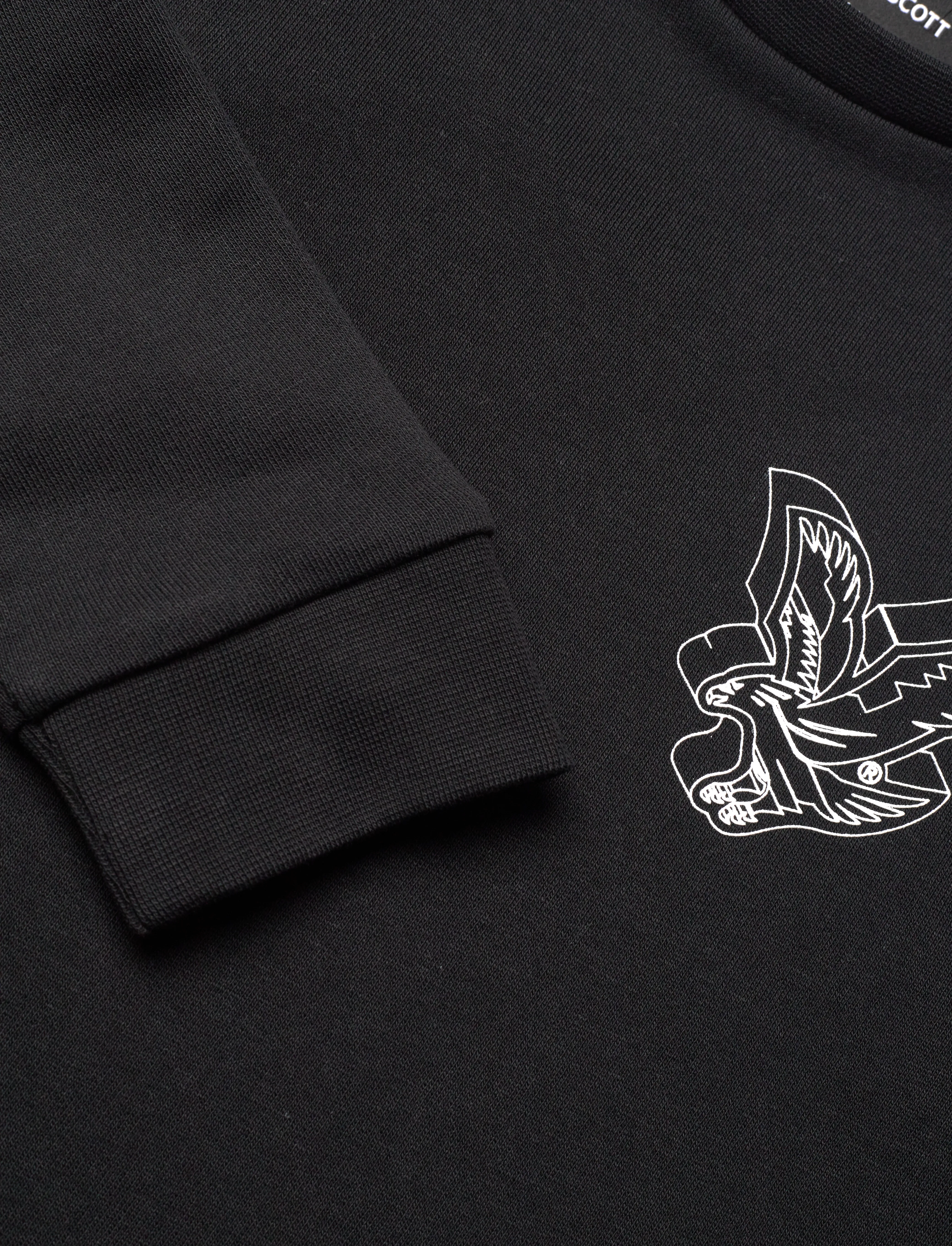 Lyle & Scott - 3D Eagle Graphic Sweatshirt - z865 jet black - 2