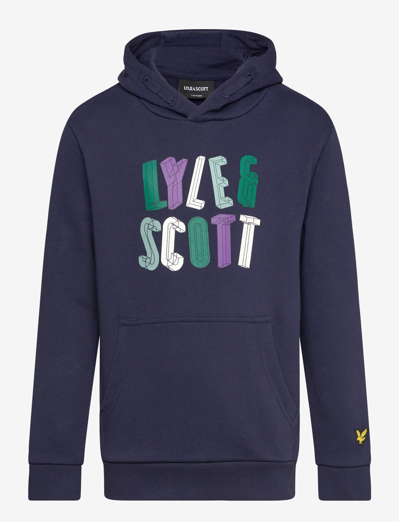 Lyle & Scott - Polygon Graphic Hoodie - z99 navy - 0