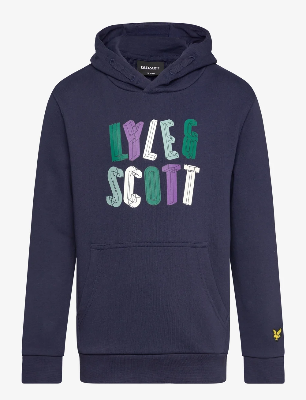 Lyle Scott Polygon Graphic Hoodie Hoodies Boozt