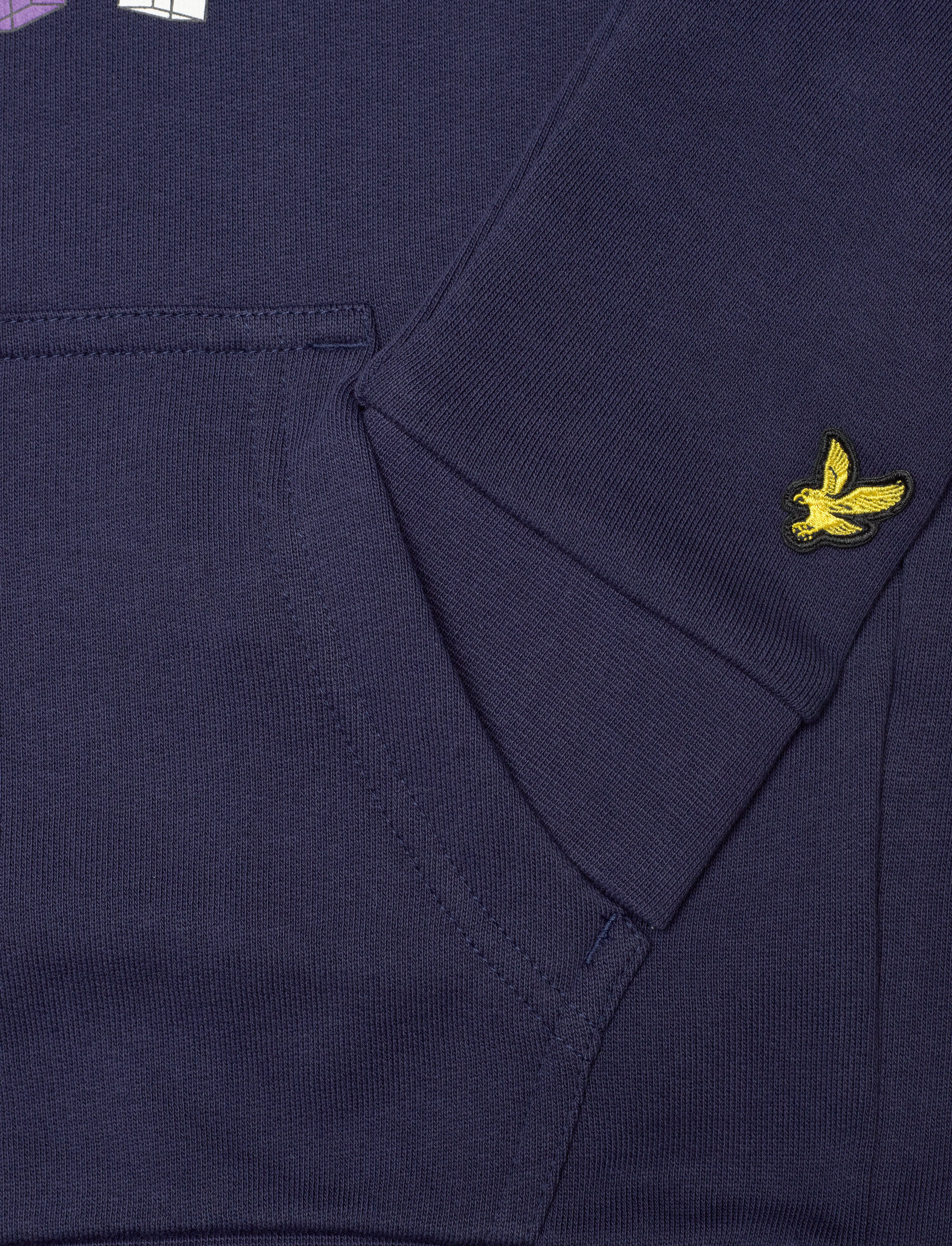 Lyle & Scott - Polygon Graphic Hoodie - z99 navy - 3