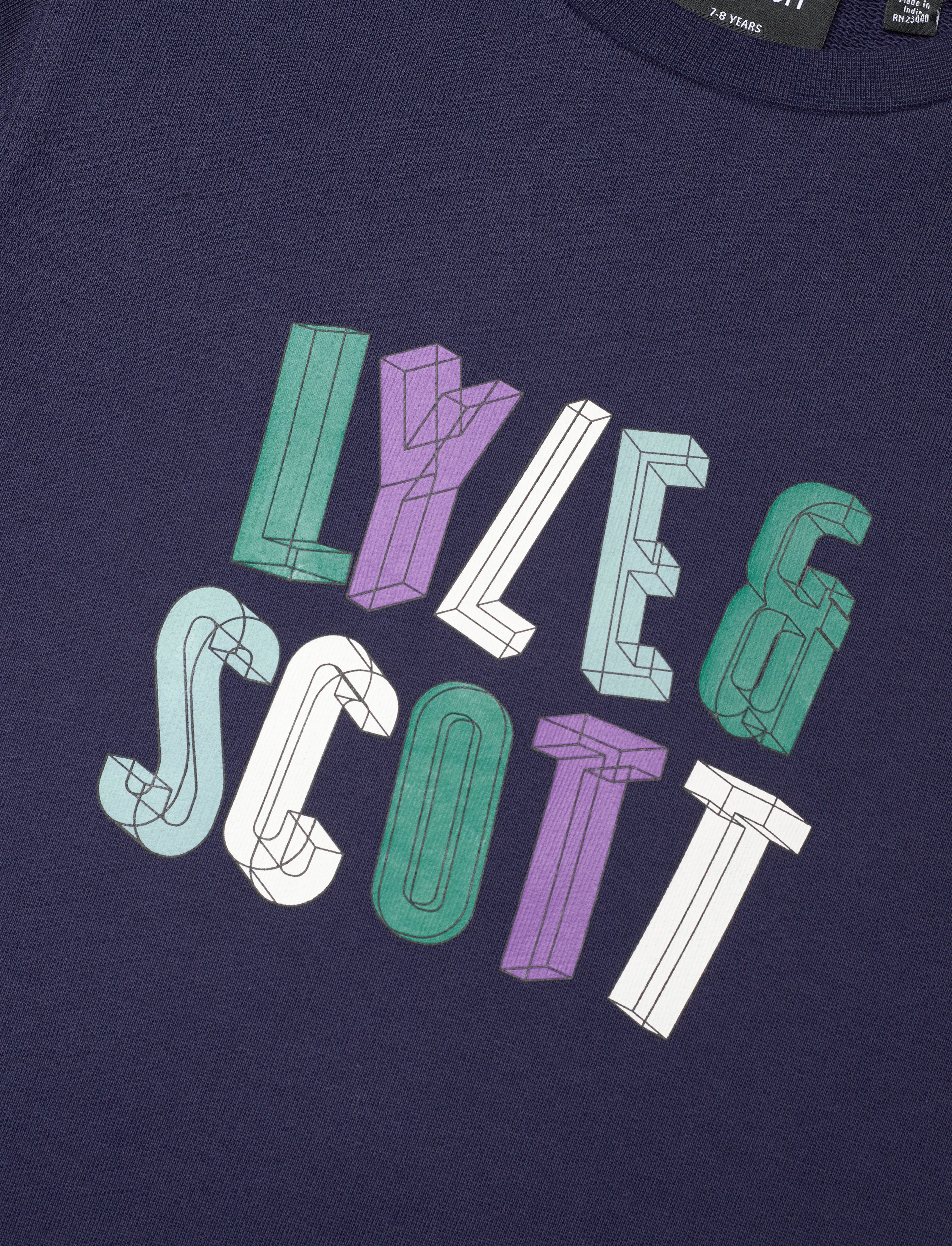 Lyle & Scott - Polygon Graphic Sweatshirt - z99 navy - 2