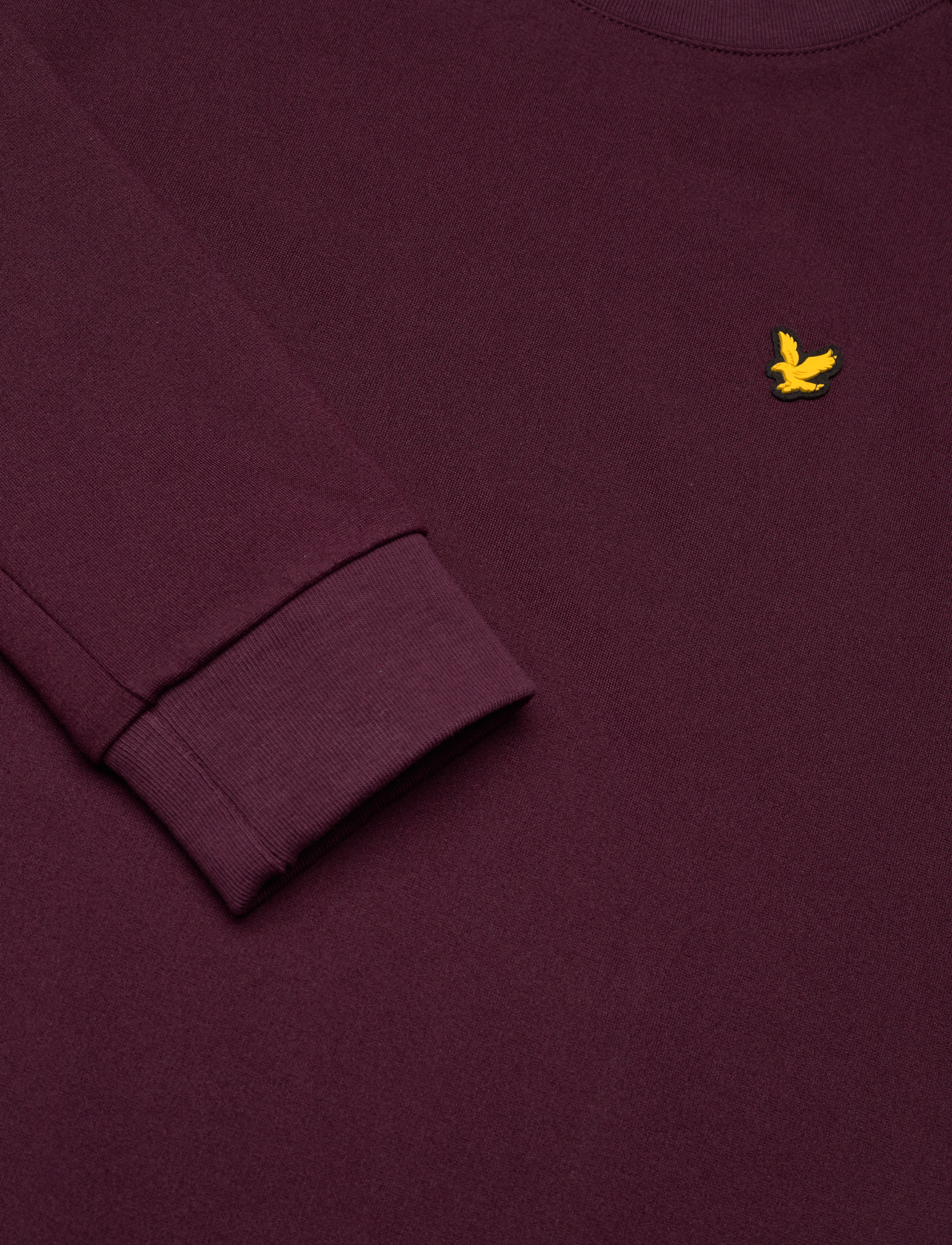 Lyle & Scott - Fly Fleece Crew - z562 burgundy - 2