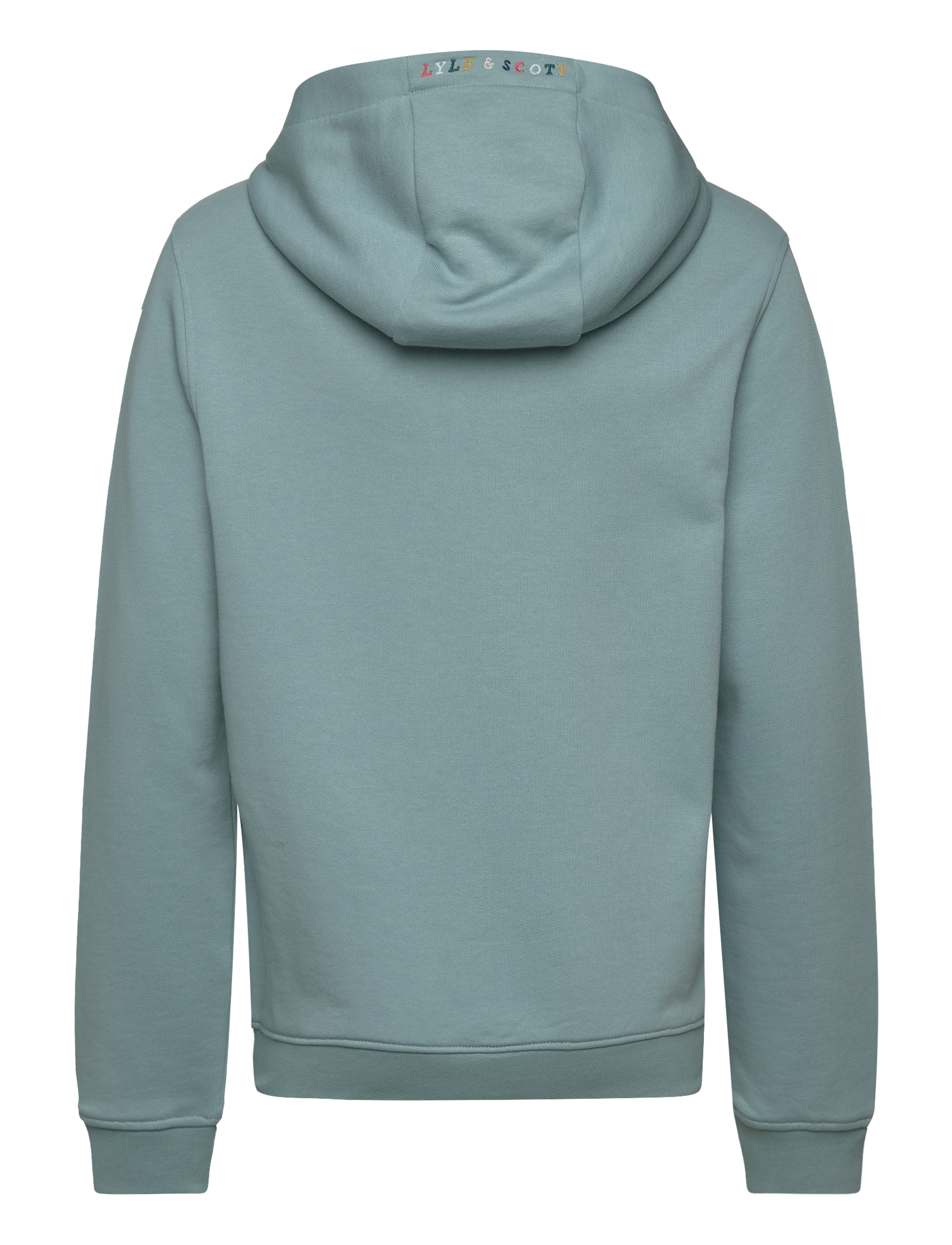Lyle & Scott - Multi Coloured Embroidery Hoodie - blue smoke - 1